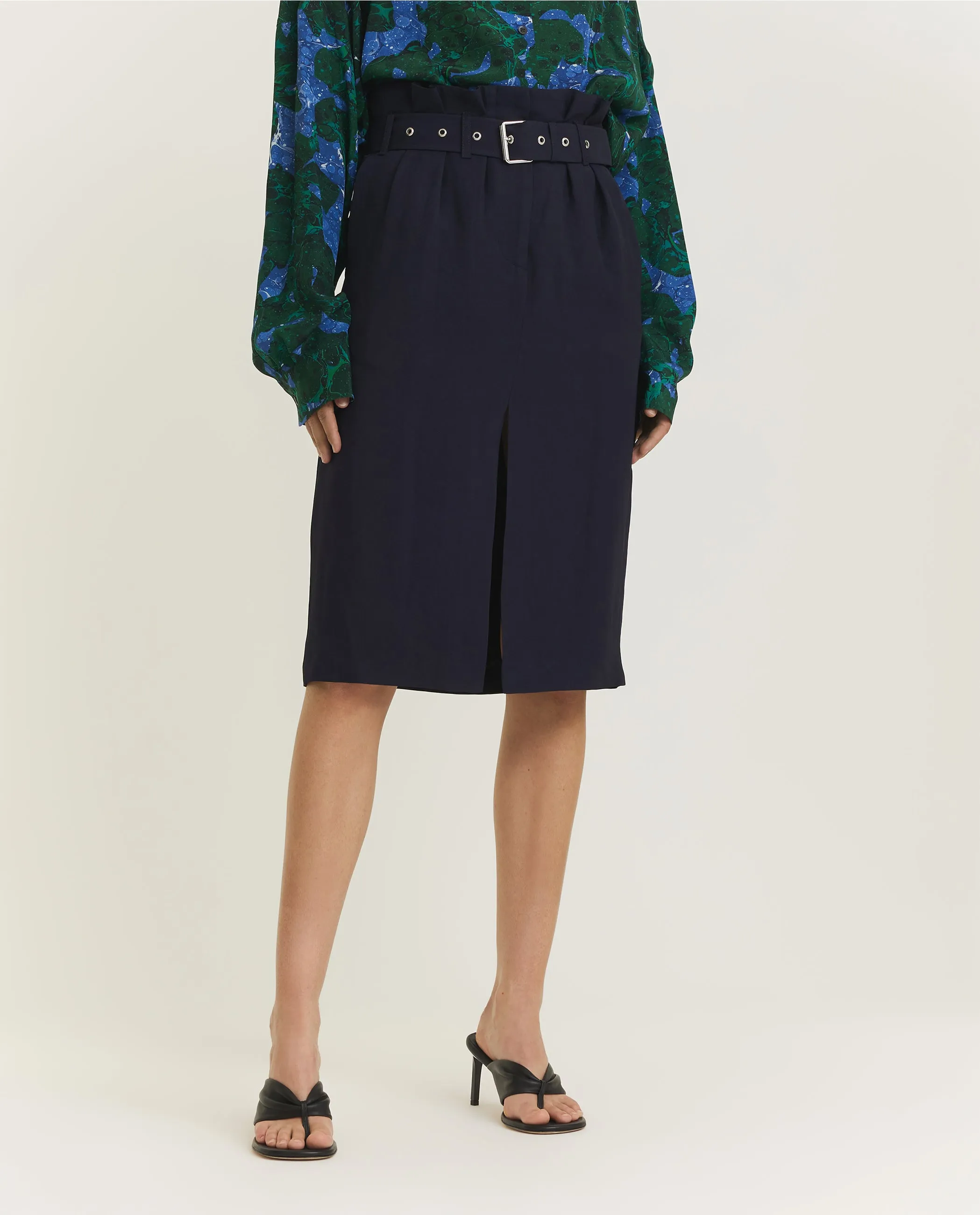 Rok Met Riem - Donkerblauw sold by Pauw Amsterdam product image thumbnail 3