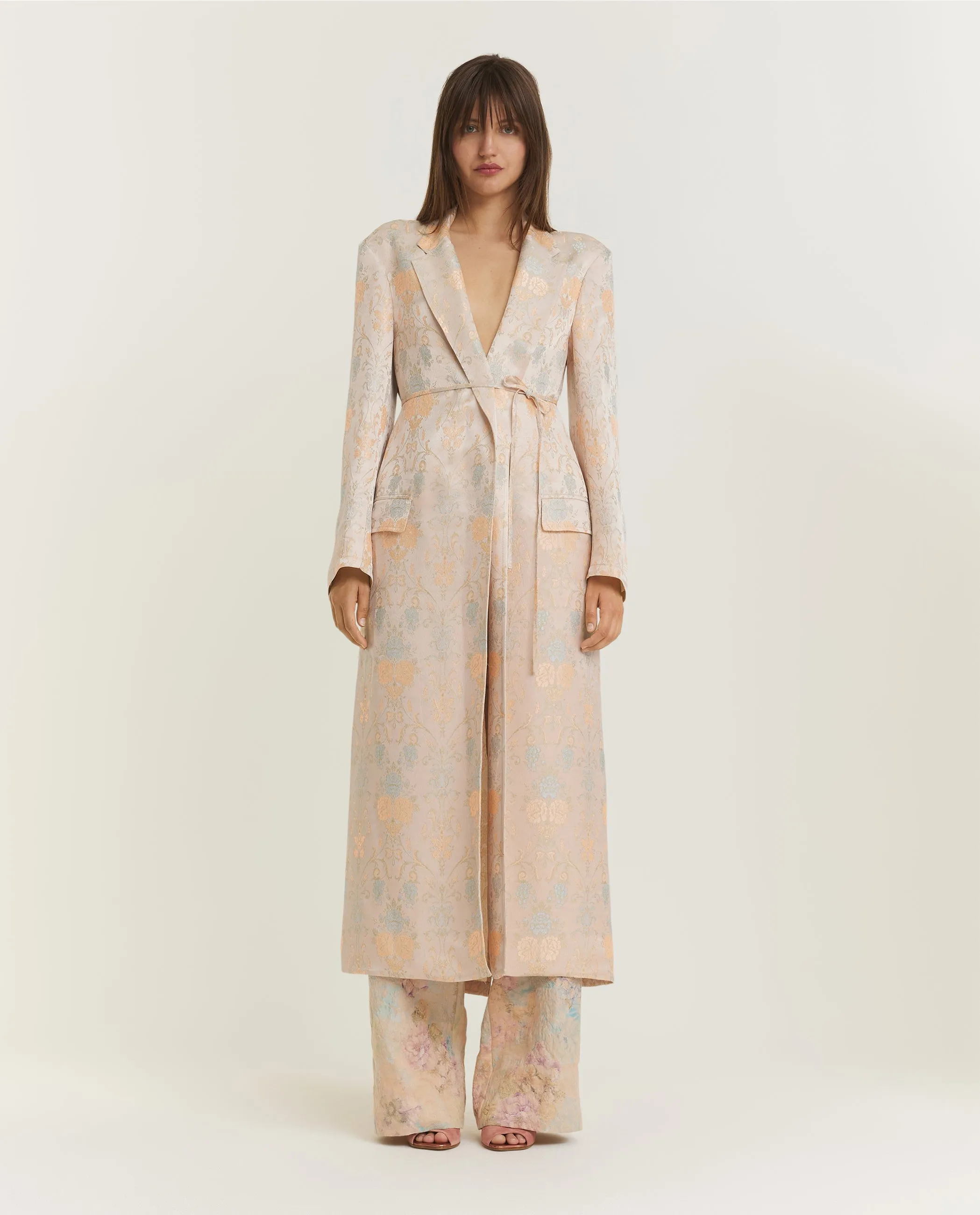 Floral Jacquard Jas - Roze sold by Pauw Amsterdam product image thumbnail 3