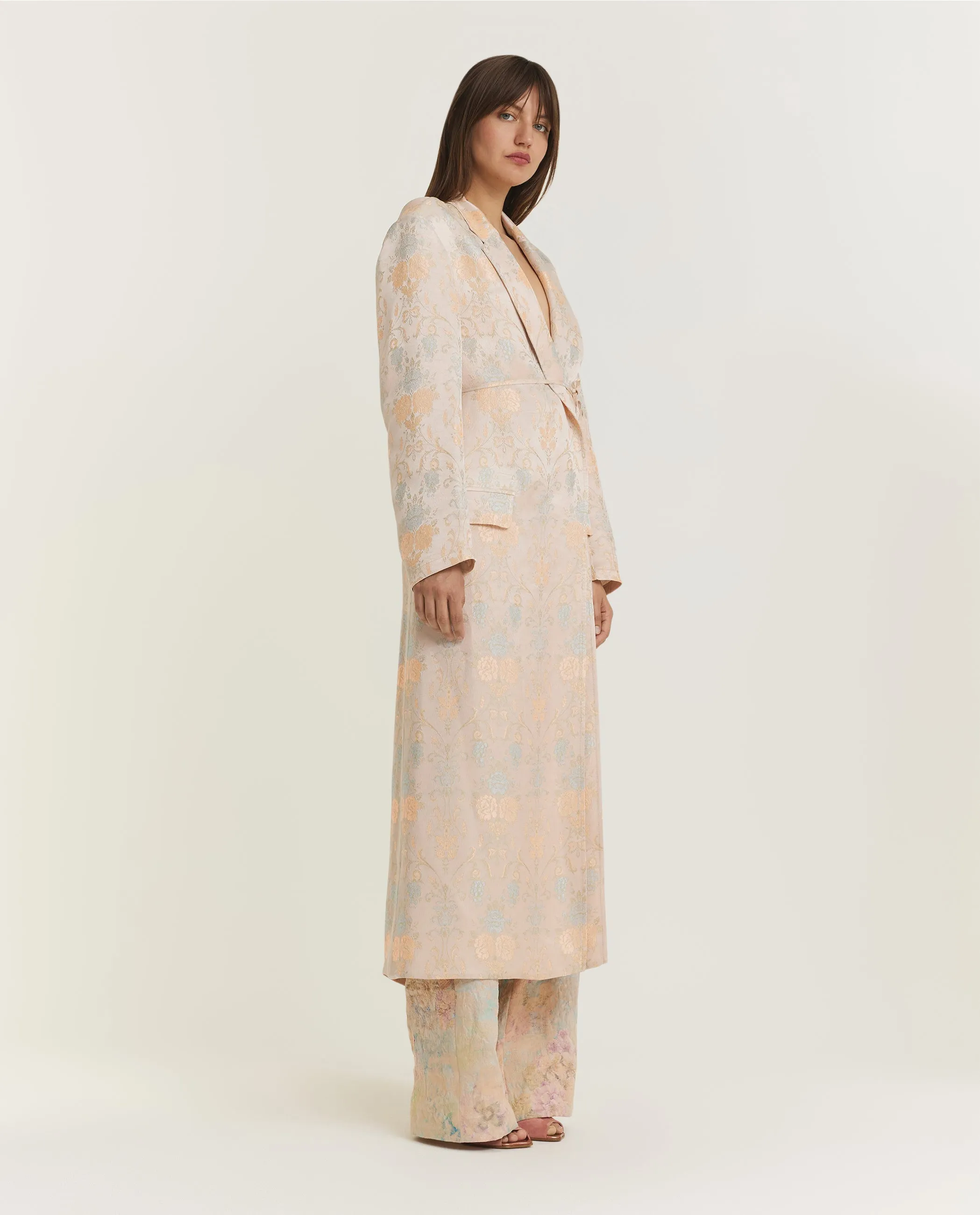 Floral Jacquard Jas - Roze sold by Pauw Amsterdam product image thumbnail 4