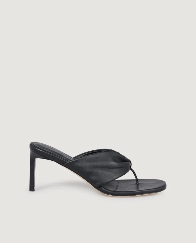 Lederen Wrap Pump - Zwart sold by Pauw Amsterdam