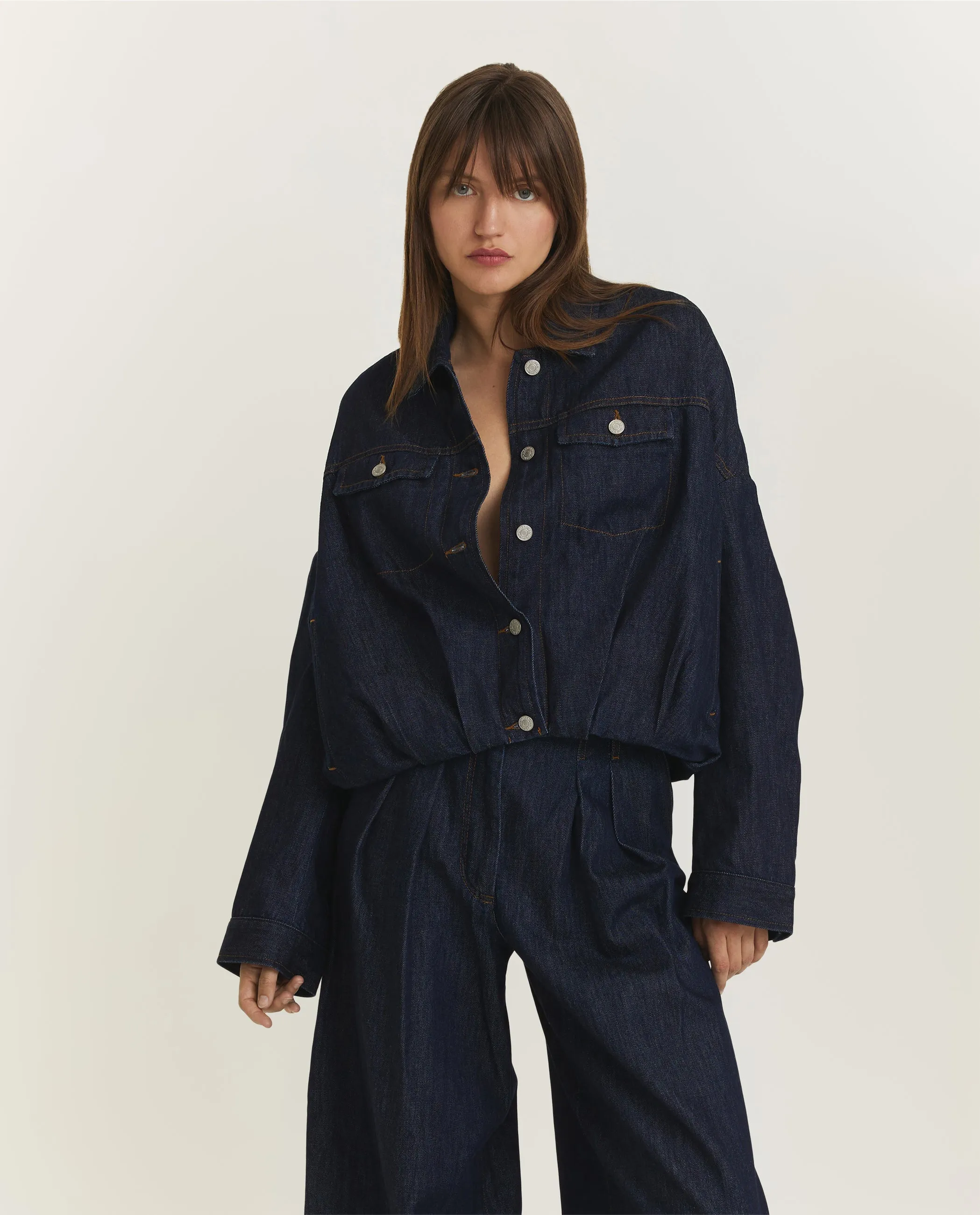Denim Blouson - Donkerblauw sold by Pauw Amsterdam