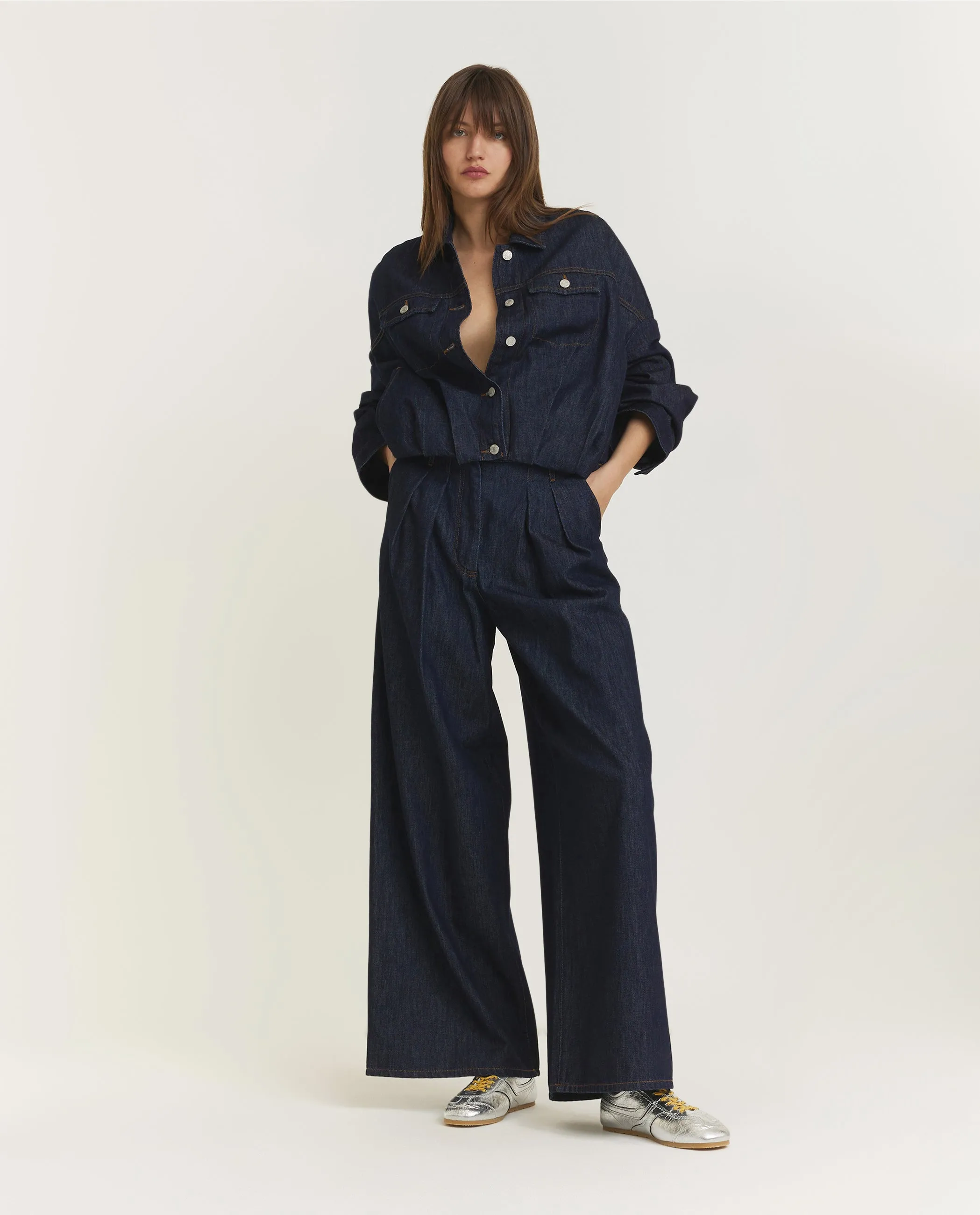 Denim Blouson - Donkerblauw sold by Pauw Amsterdam product image thumbnail 3