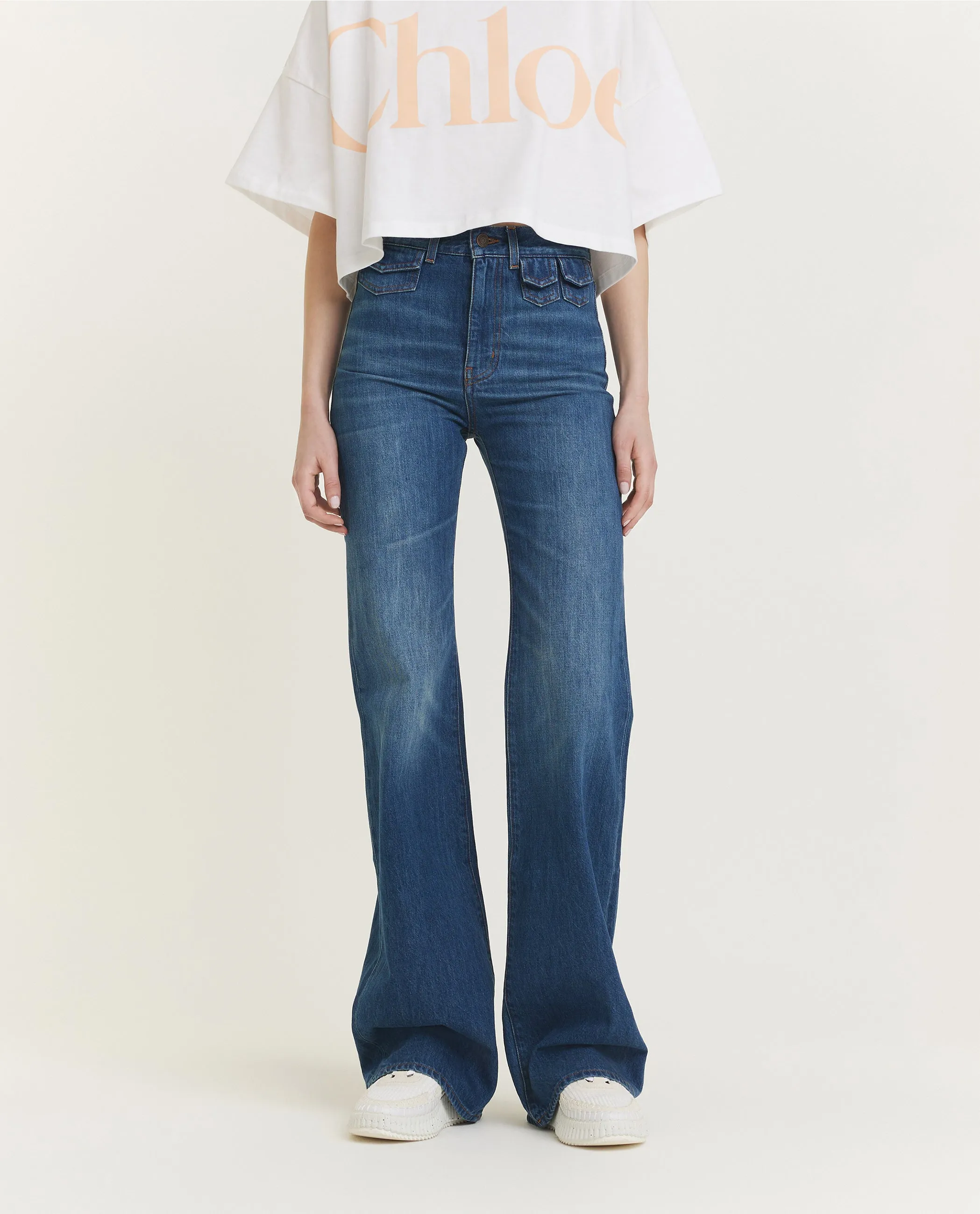 High Rise Flared Jeans - Blauw sold by Pauw Amsterdam product image thumbnail 2