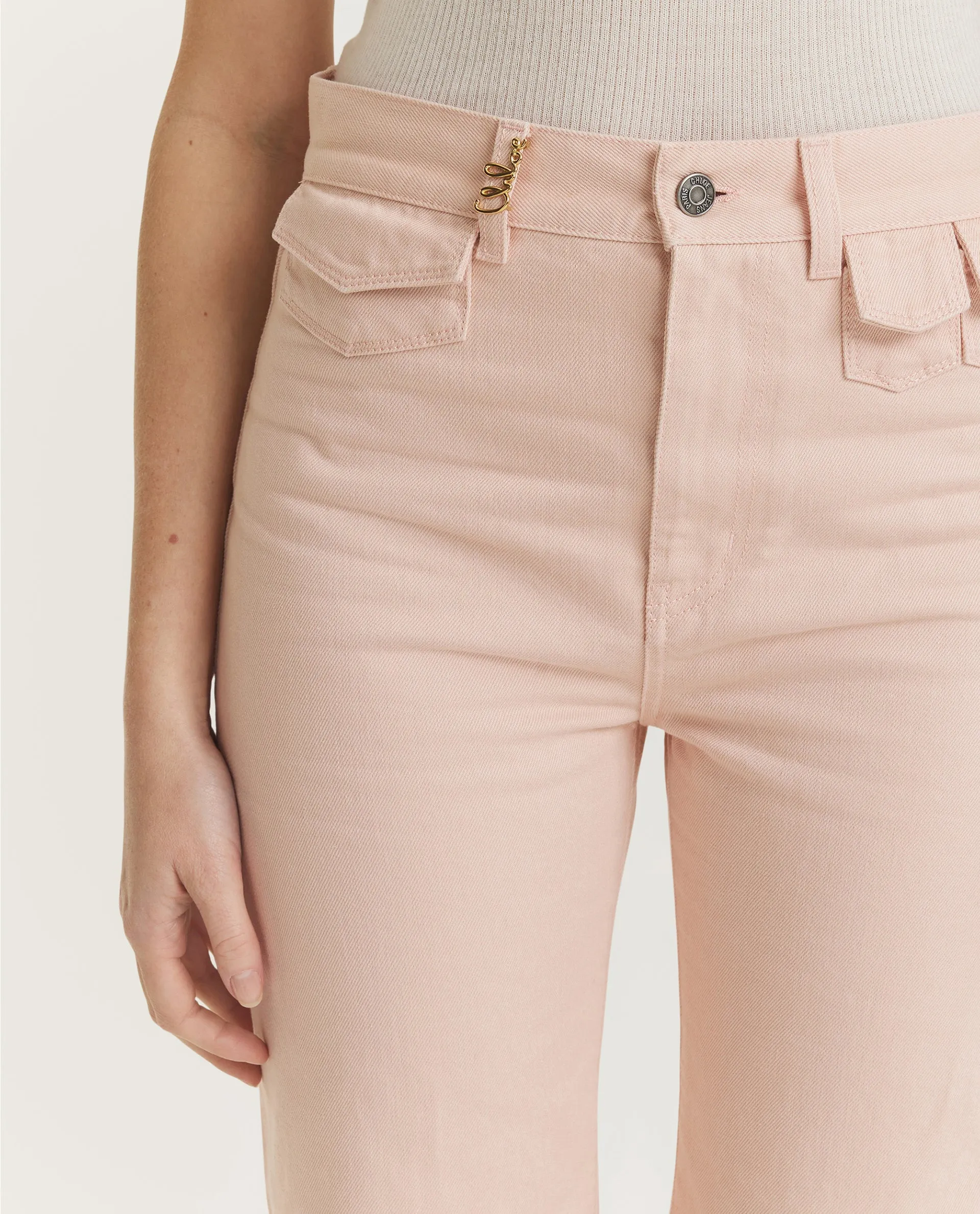High-Rise Flare Jeans - Roze sold by Pauw Amsterdam product image thumbnail 4