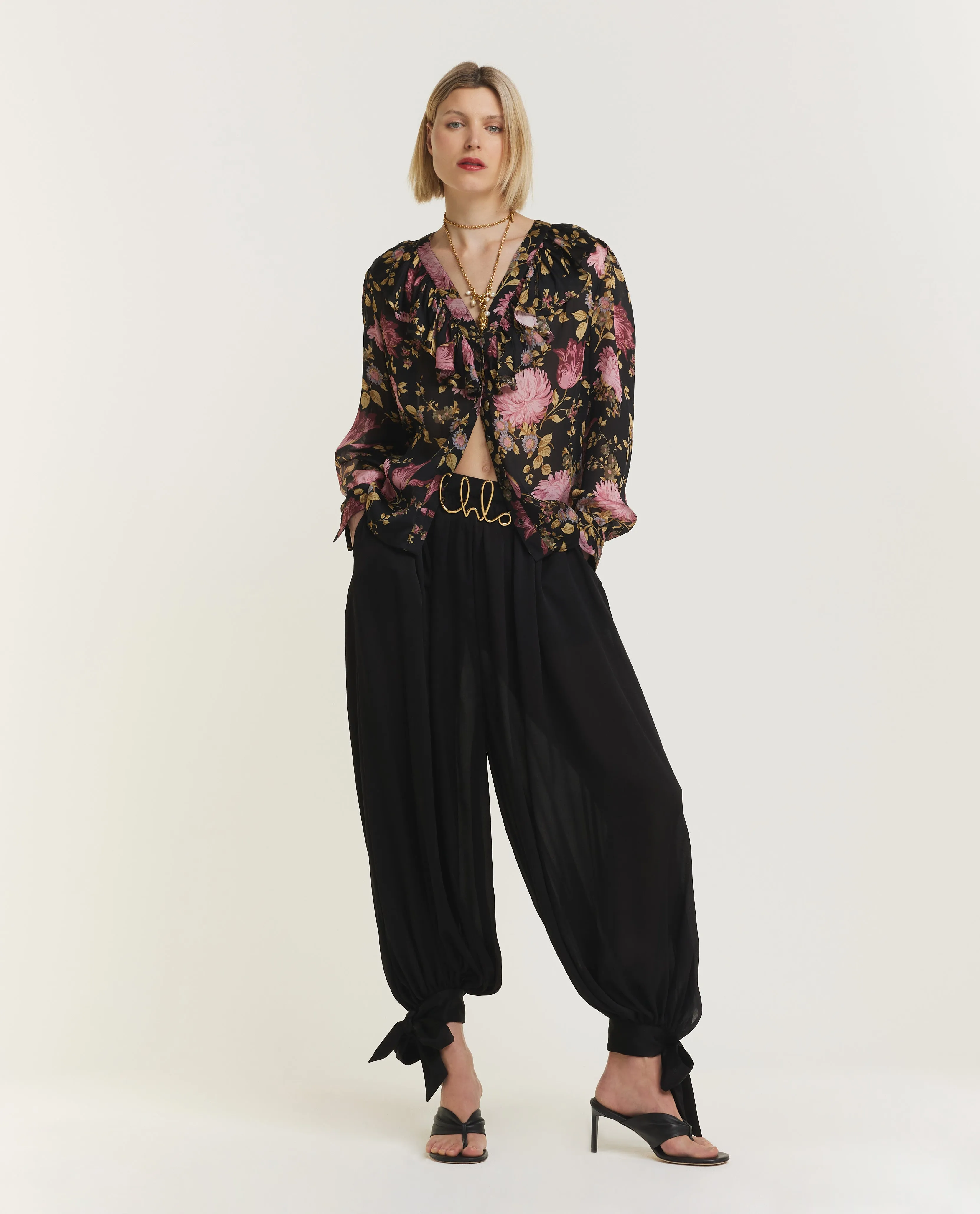 V-Hals Blouse - Zwart sold by Pauw Amsterdam product image thumbnail 3