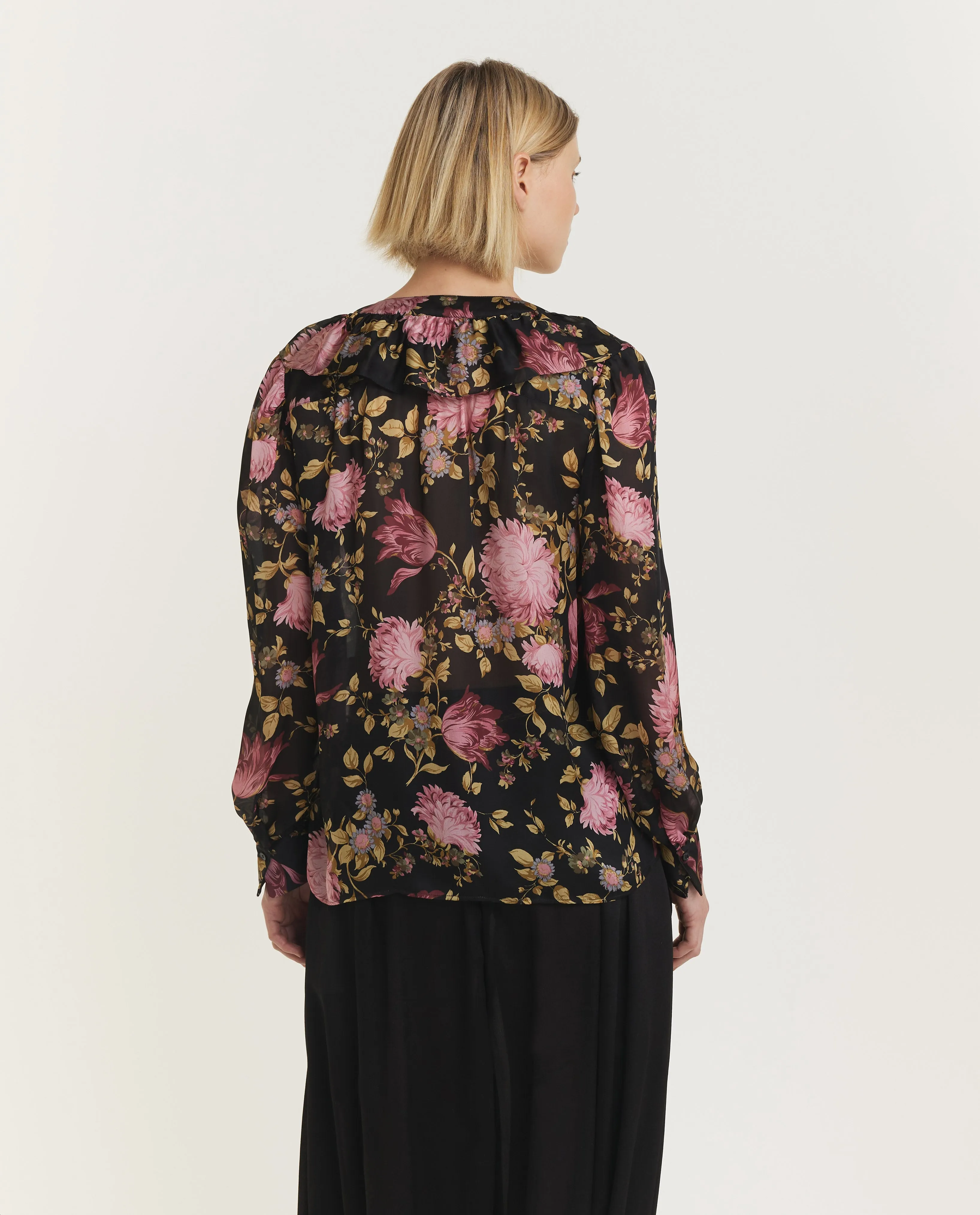 V-Hals Blouse - Zwart sold by Pauw Amsterdam product image thumbnail 5