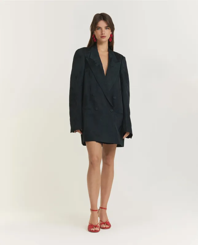 Oversized Jacquard Blazer - Zwart sold by Pauw Amsterdam