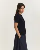 Korte Mouwen Cardigan - Donkerblauw sold by Pauw Amsterdam