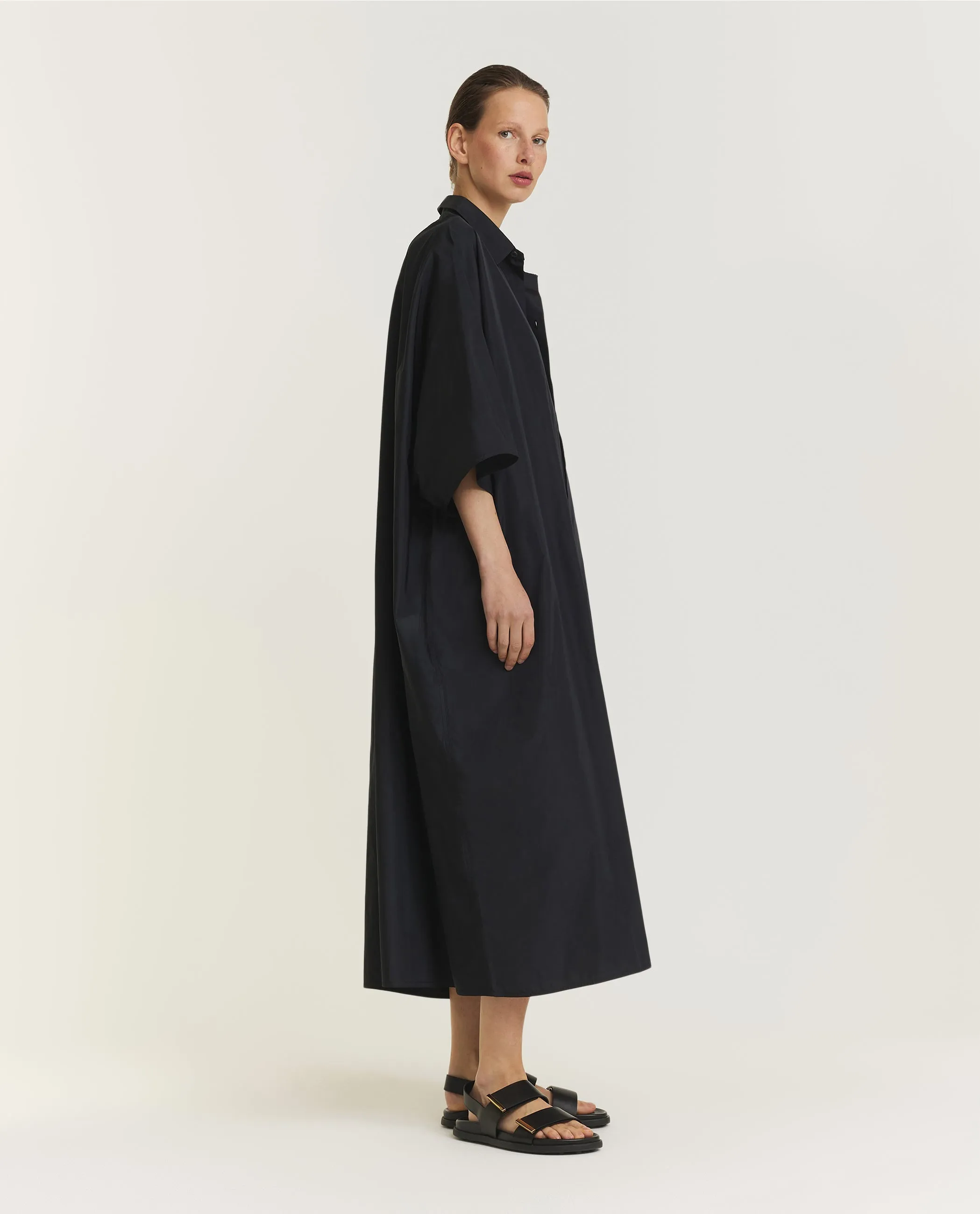 Korte Mouwen Shirt Jurk - Zwart sold by Pauw Amsterdam product image thumbnail 4