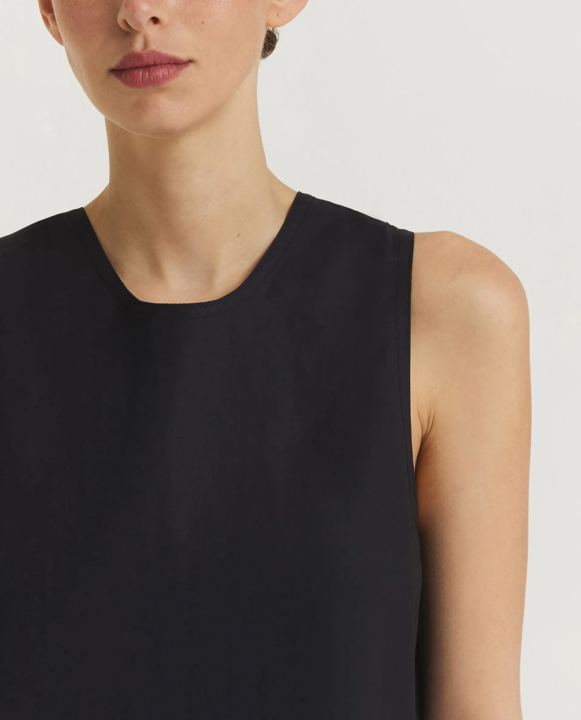 Mouwloze Katoenen Jurk - Zwart sold by Pauw Amsterdam product image thumbnail 2