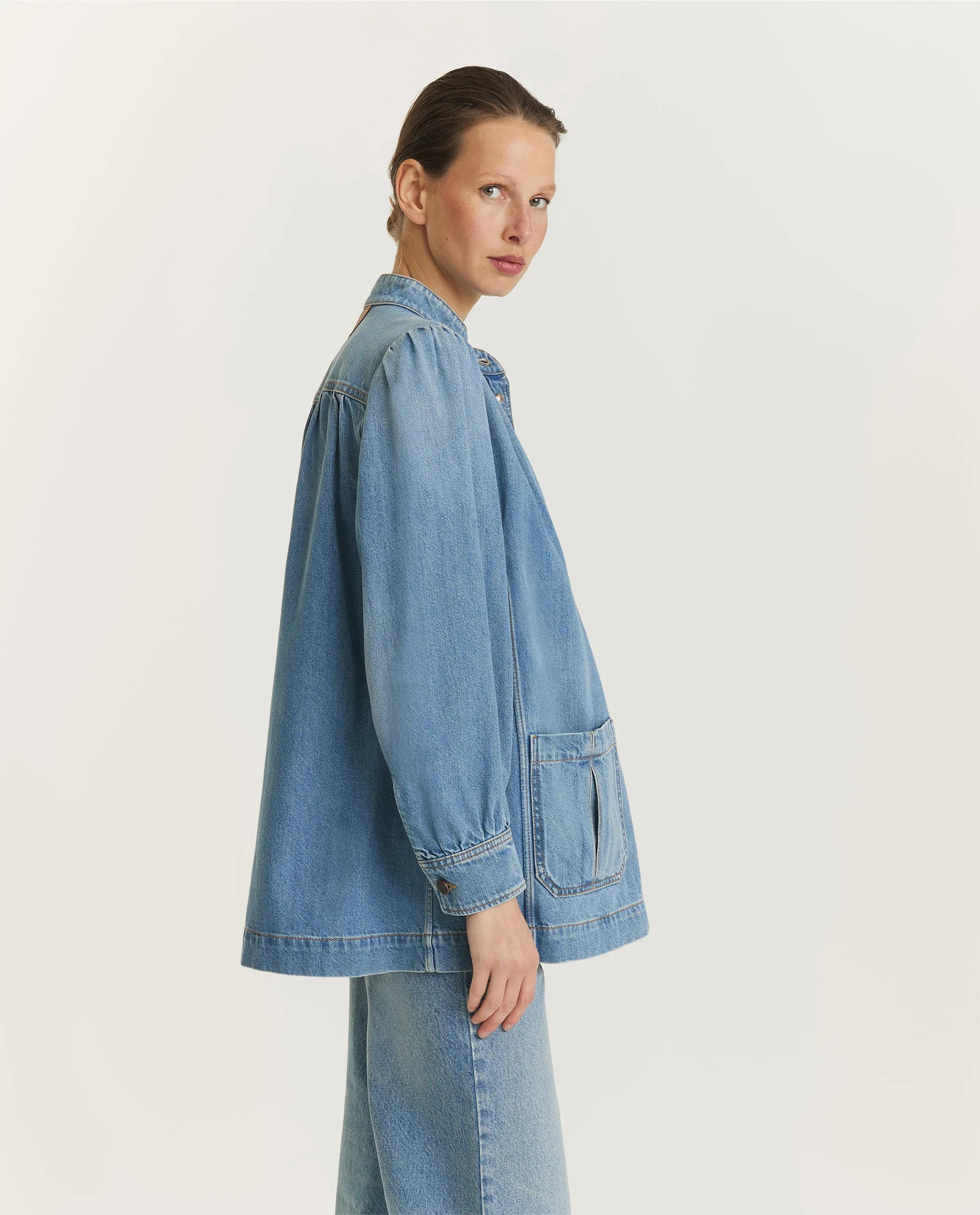 Katoenen Denim Jacket - Lichtblauw sold by Pauw Amsterdam product image thumbnail 4