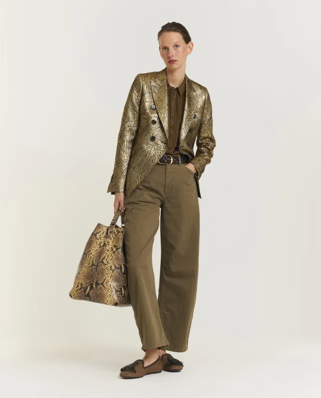 Relaxed Katoenen Broek - Groen sold by Pauw Amsterdam