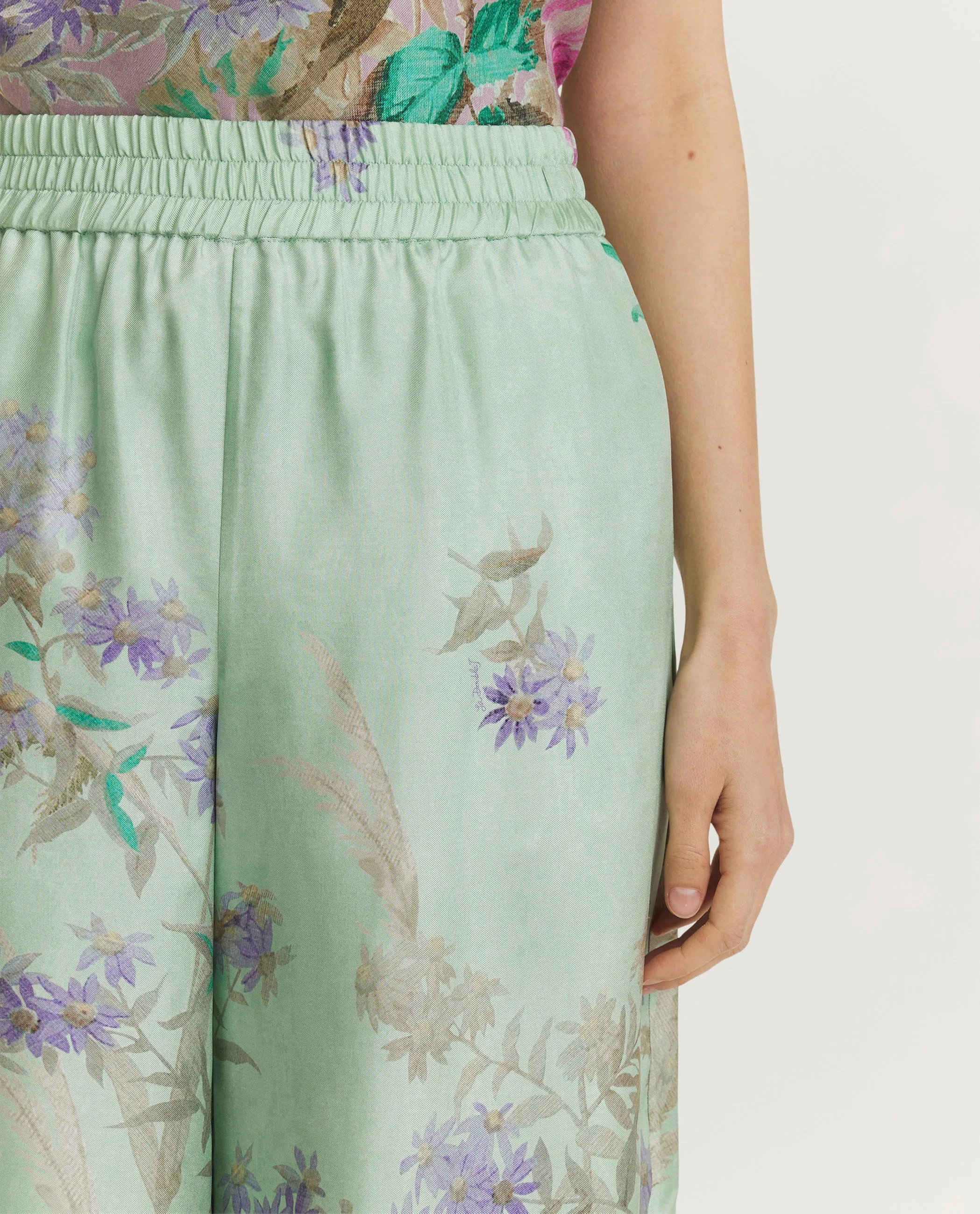 Zijden Palazzo Broek - Groen sold by Pauw Amsterdam product image thumbnail 5