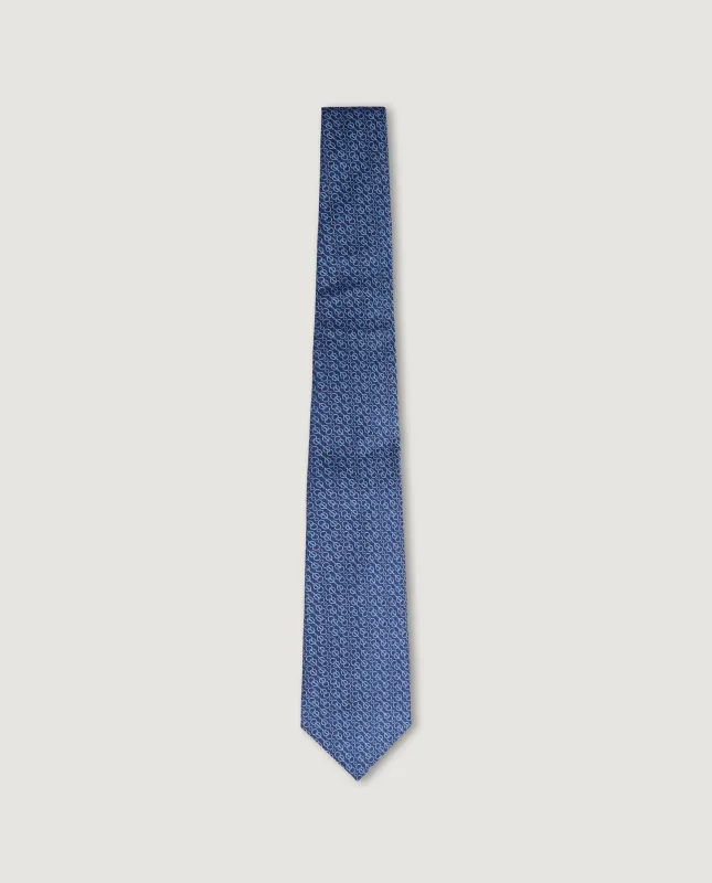 Zijden Das - Blauw made by Kiton