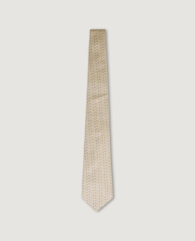 Zijden Das - Geel made by Kiton