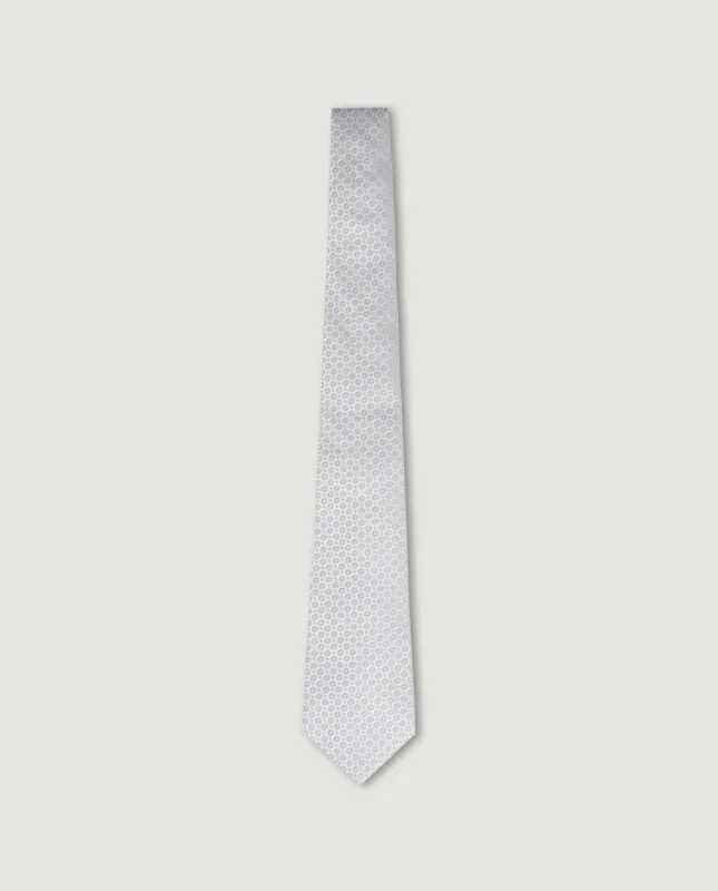 Zijden Das - Zilver made by Kiton