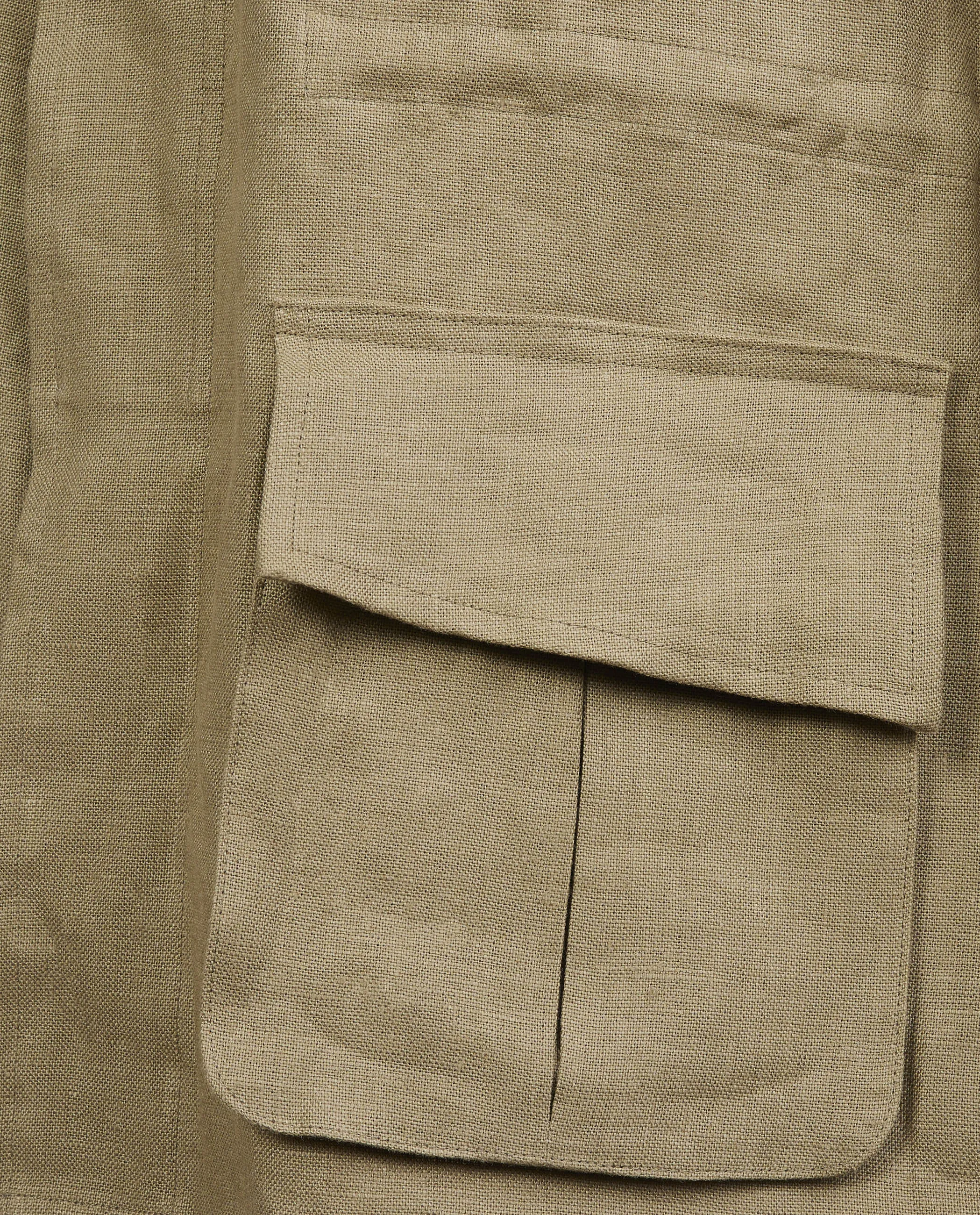 Linnen Jungle Jacket - Lichtbruin sold by Pauw Amsterdam product image thumbnail 4