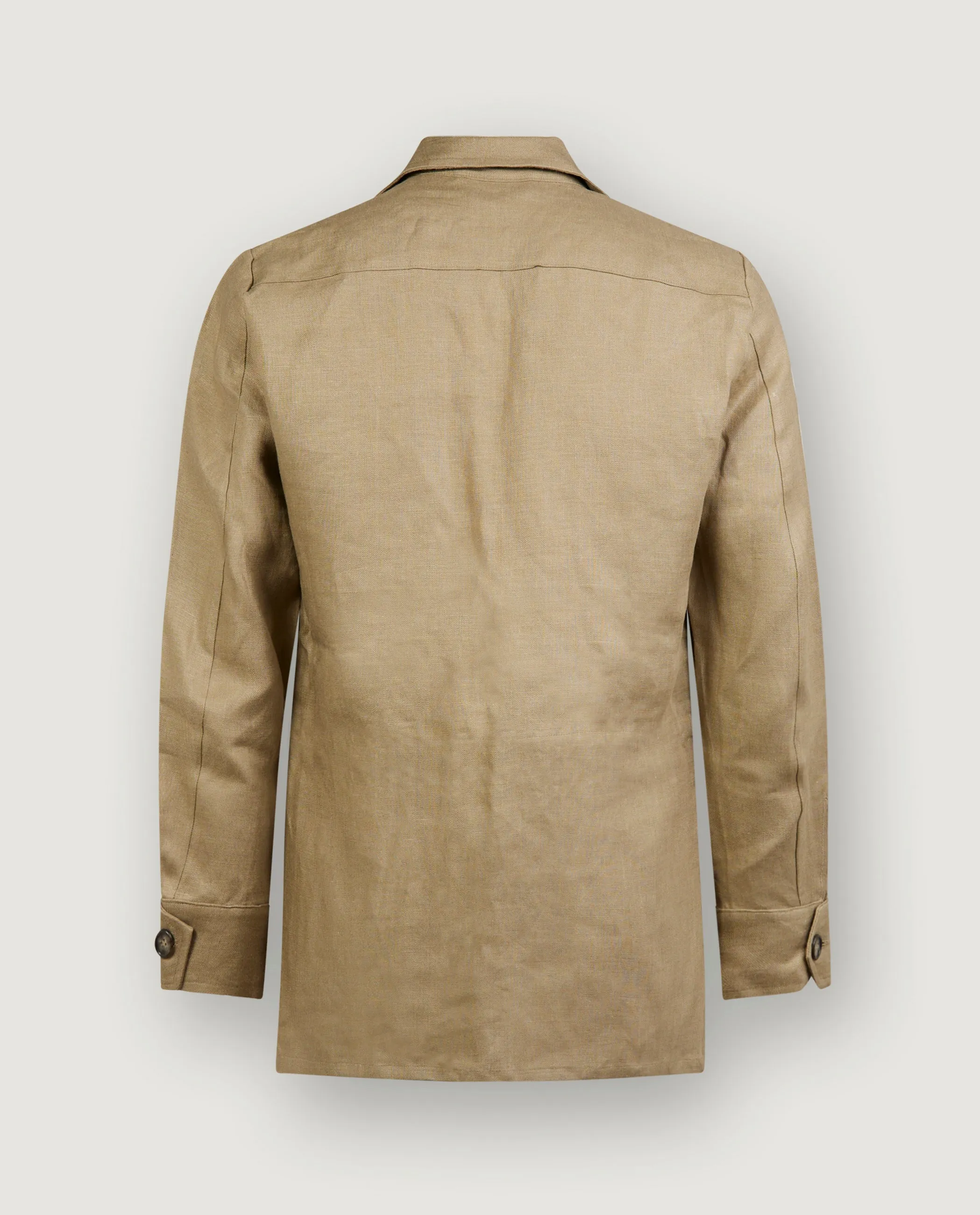 Linnen Jungle Jacket - Lichtbruin sold by Pauw Amsterdam product image thumbnail 3