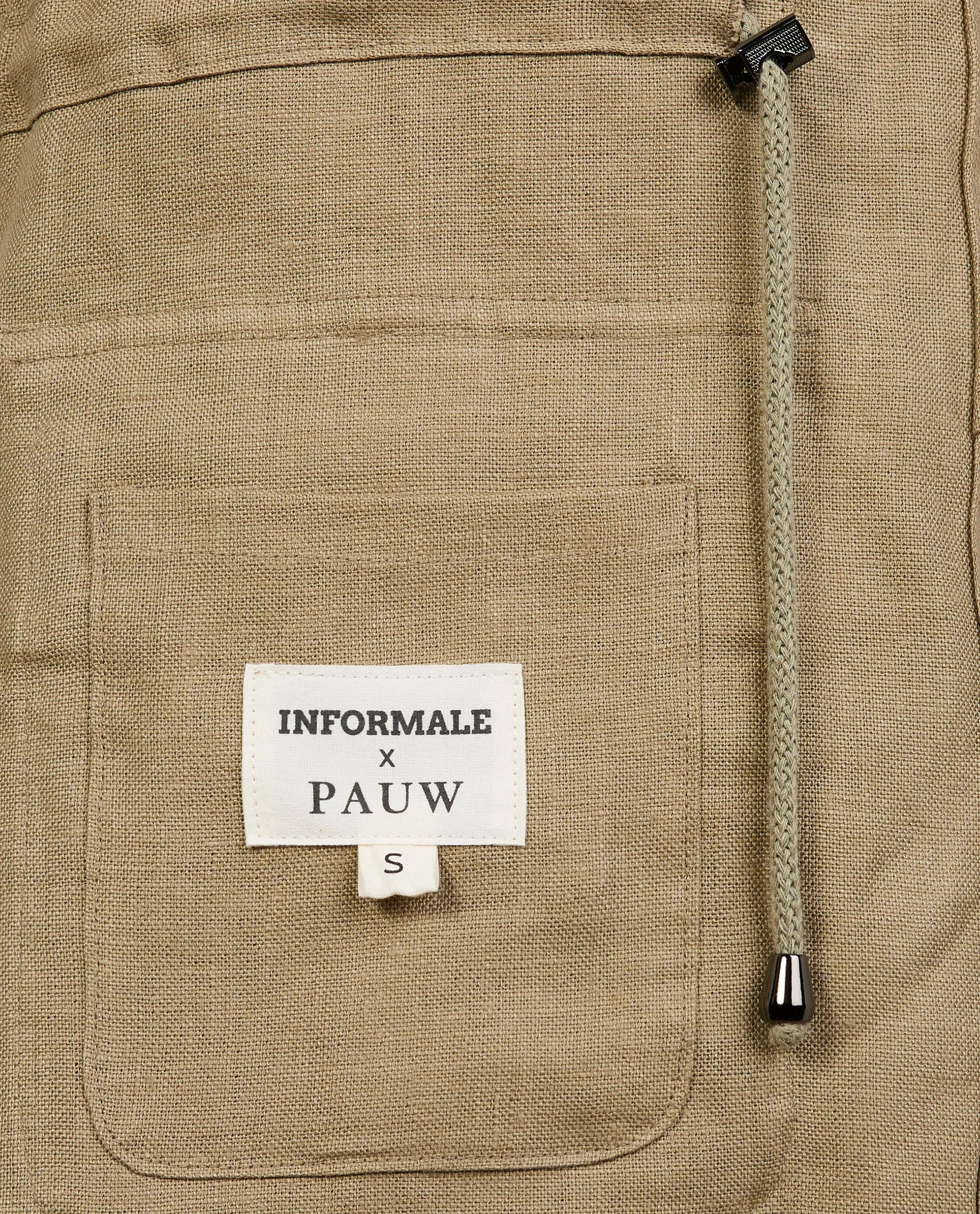 Linnen Jungle Jacket - Lichtbruin sold by Pauw Amsterdam product image thumbnail 5
