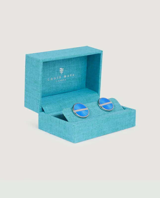 Polo Manchetknopen - Lichtblauw sold by Pauw Amsterdam