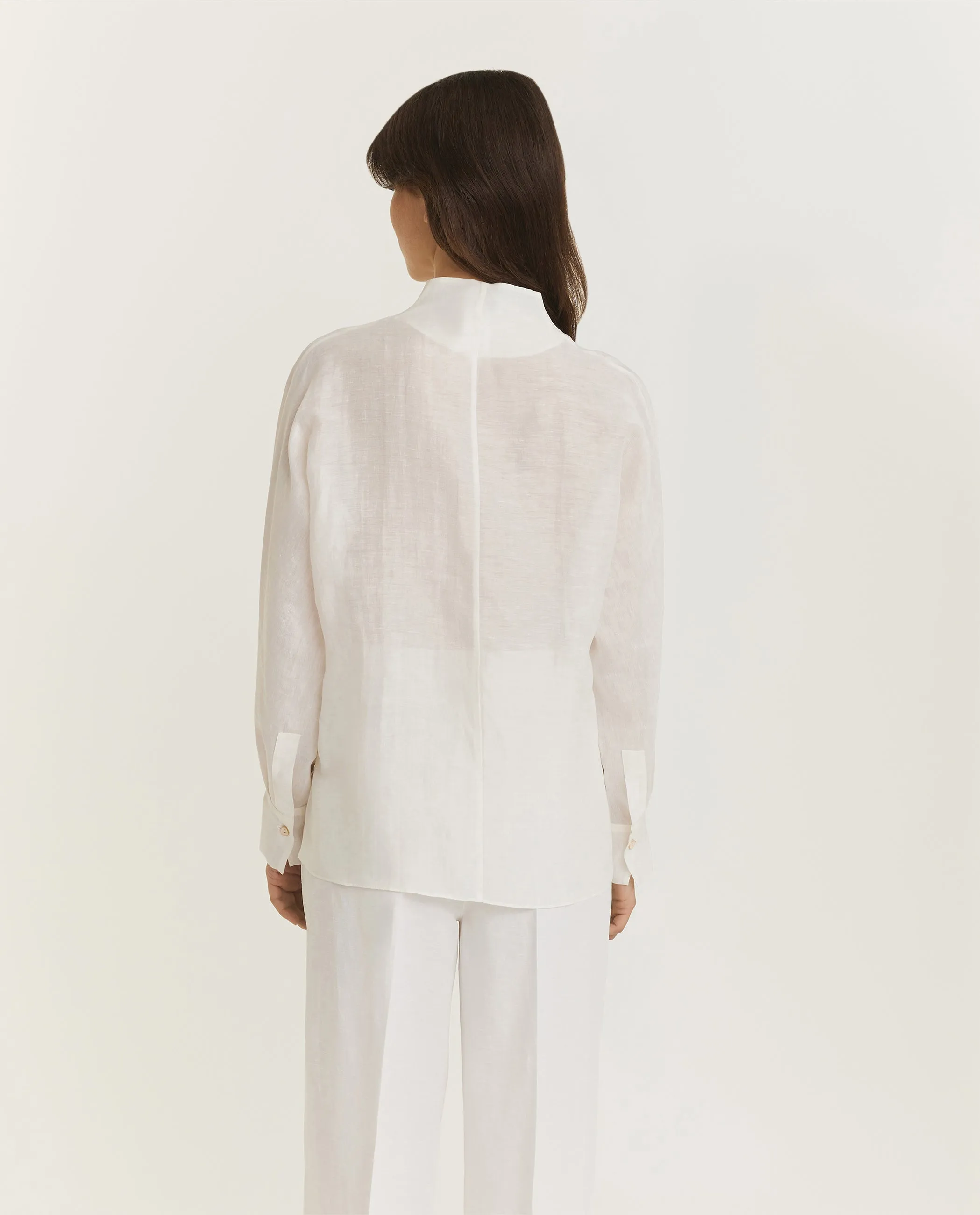 Linnen Zijde Blouse - Ecru sold by Pauw Amsterdam product image thumbnail 5