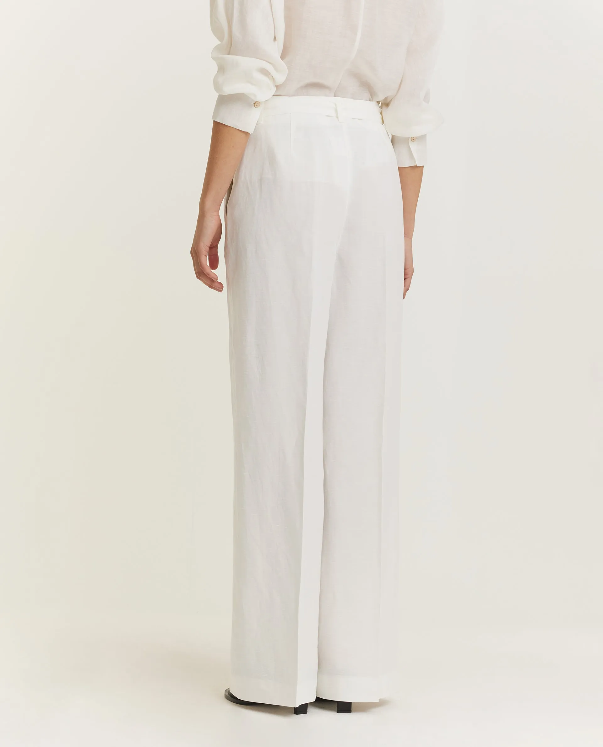 Linen Mix Broek - Wit sold by Pauw Amsterdam product image thumbnail 4