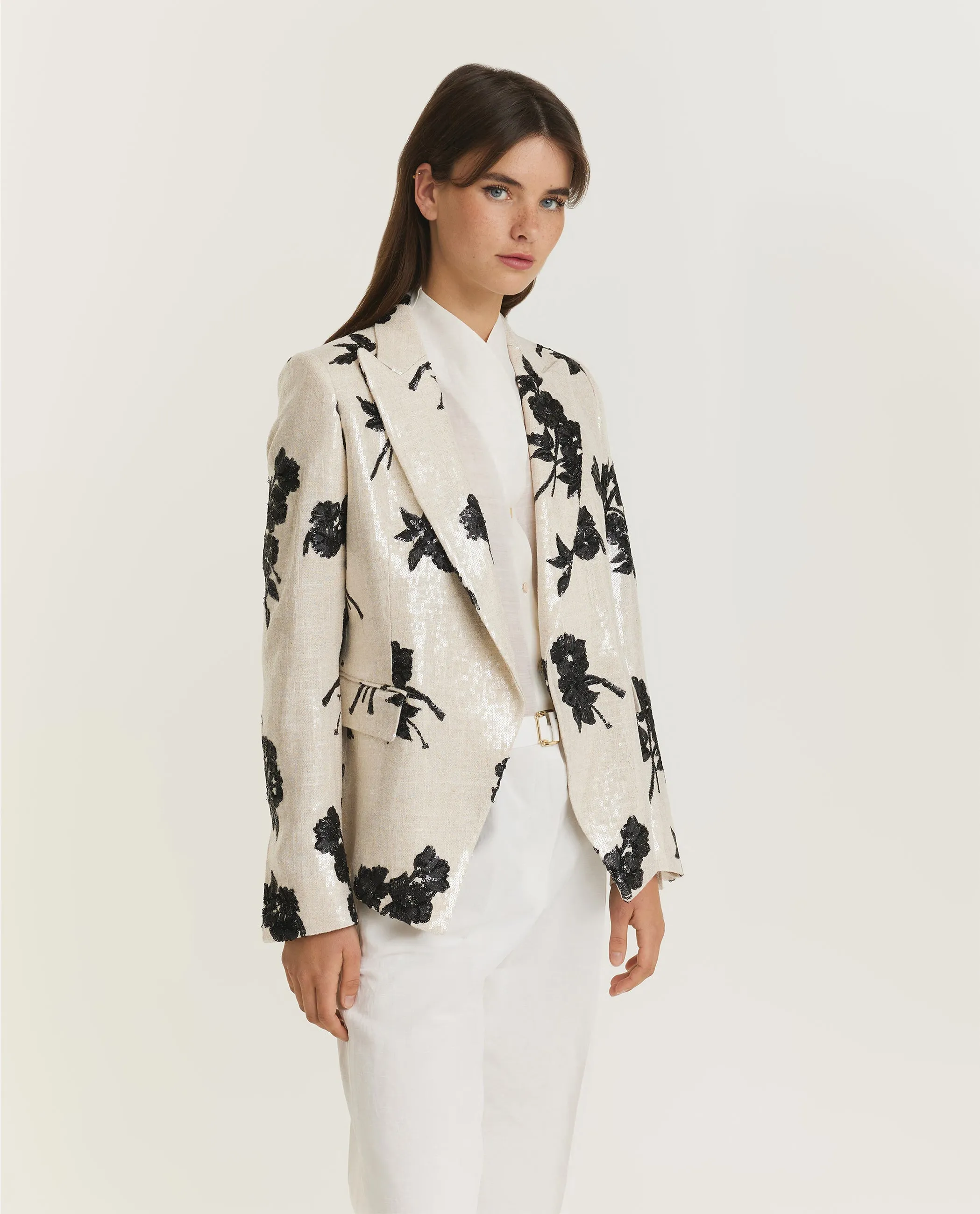 Double Breasted Blazer - Ecru sold by Pauw Amsterdam product image thumbnail 4