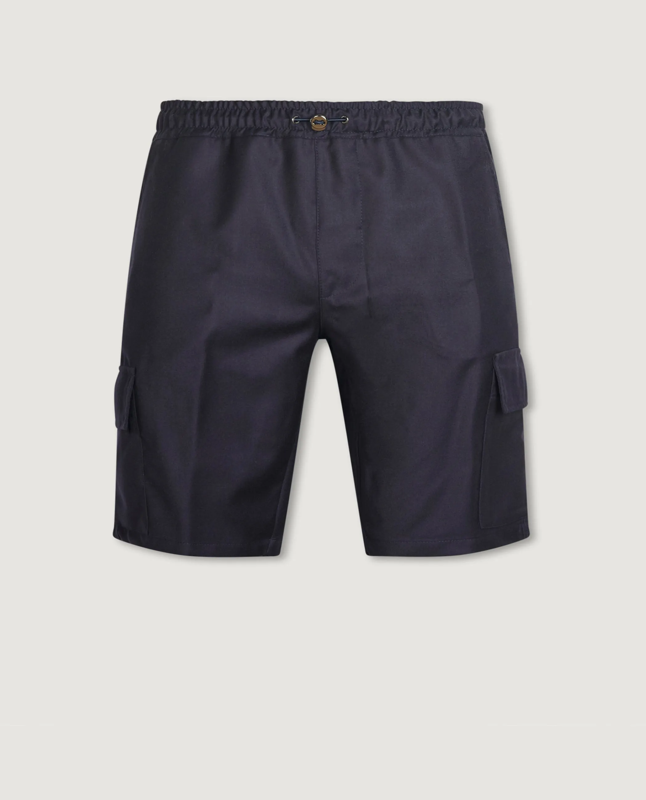 Cashmere Zijden Shorts - Donkerblauw sold by Pauw Amsterdam