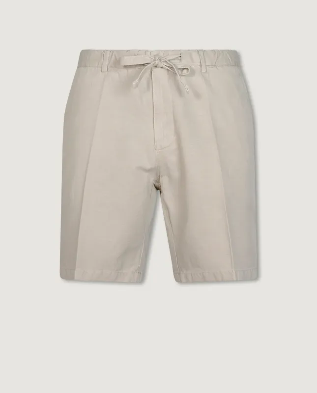 Katoen Linnen Shorts - Lichtgrijs sold by Pauw Amsterdam