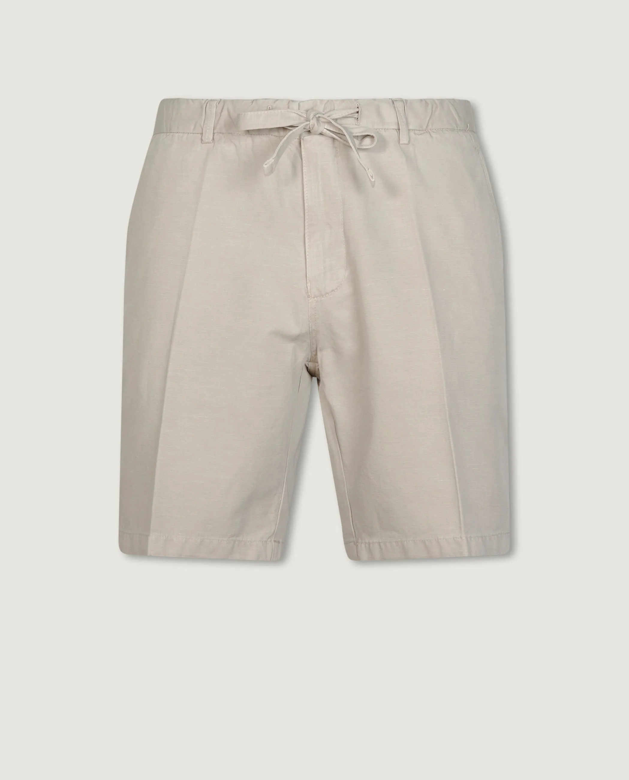 Katoen Linnen Shorts - Lichtgrijs sold by Pauw Amsterdam