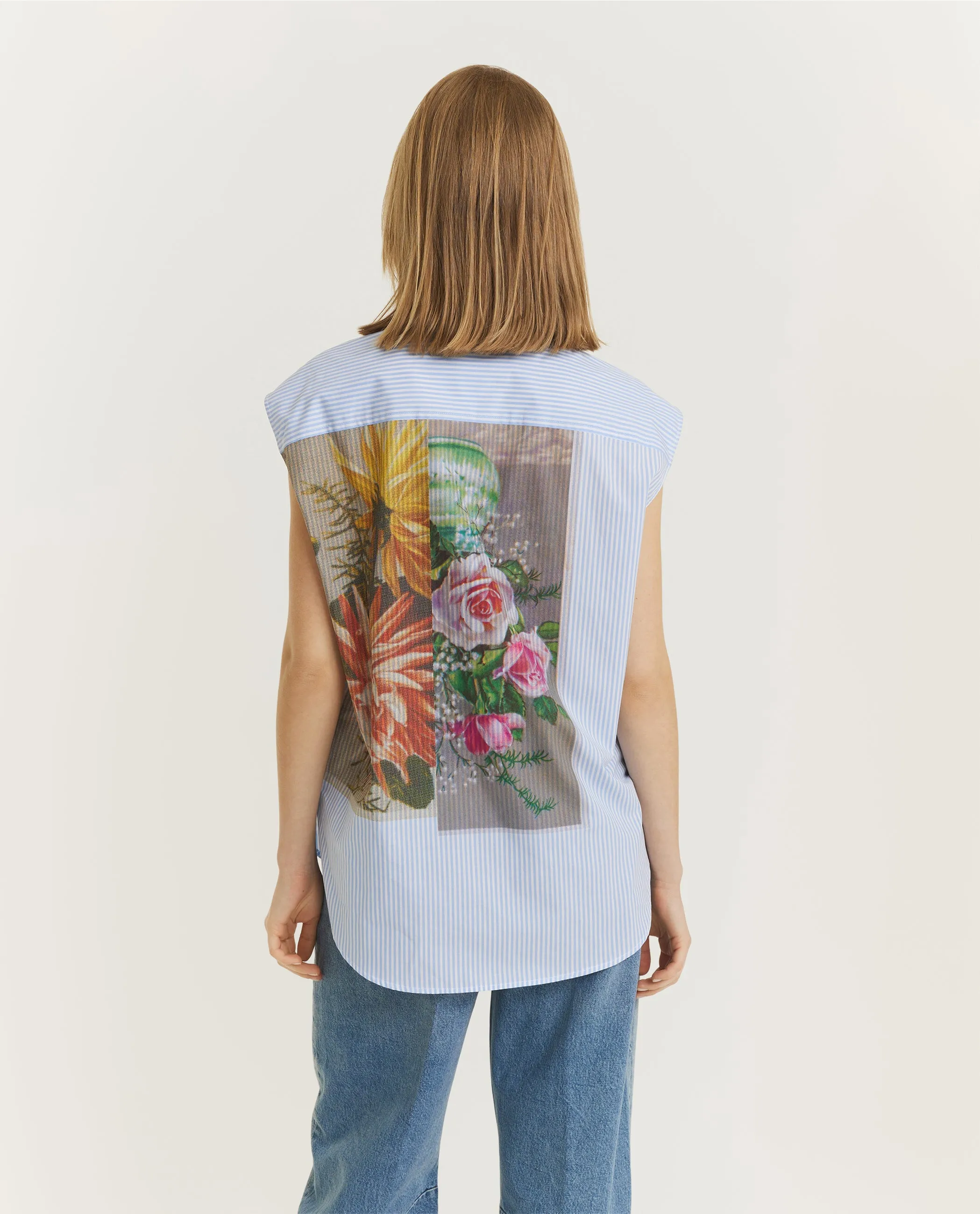 Postcard Collage Blouse - Lichtblauw sold by Pauw Amsterdam product image thumbnail 5