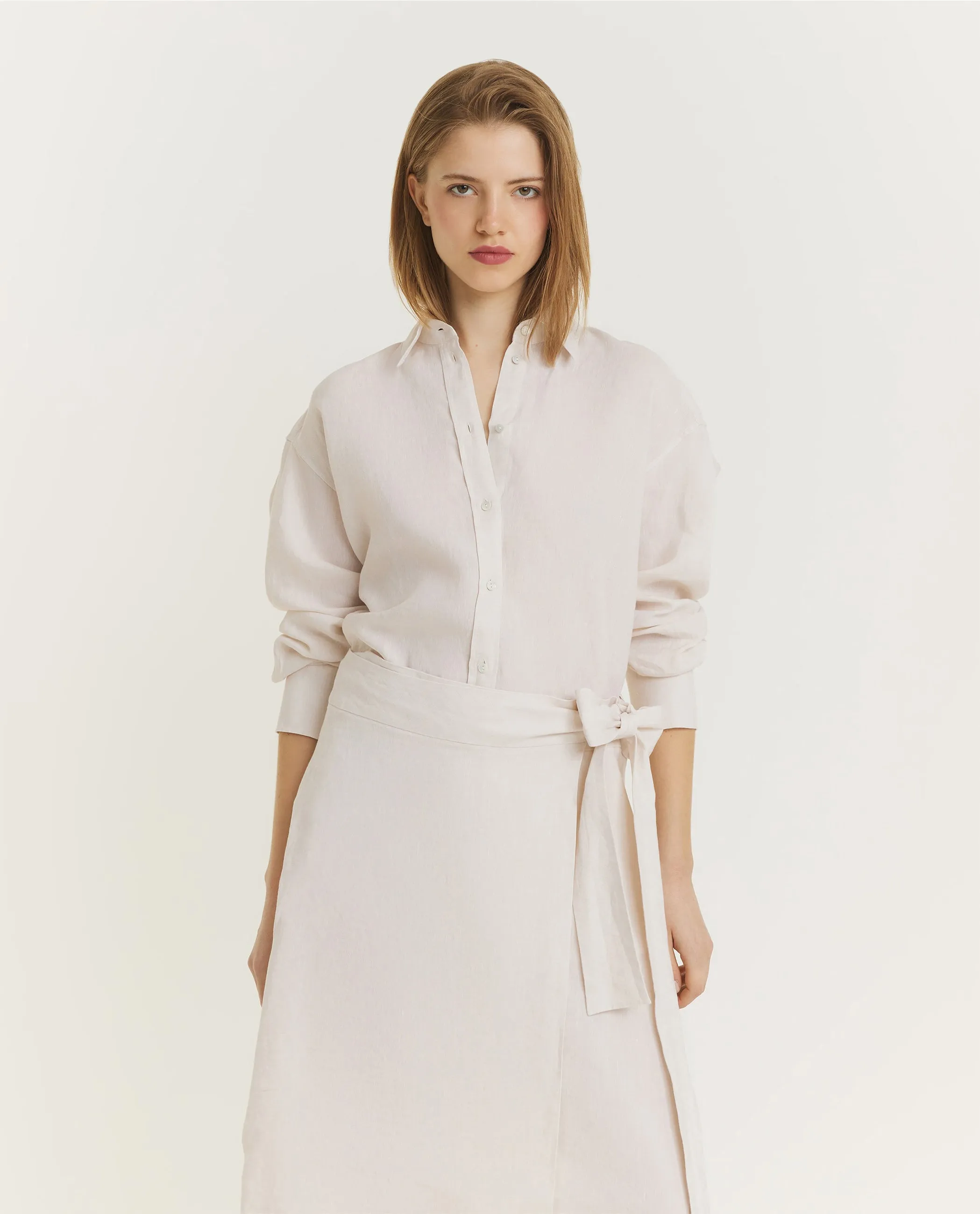 Linnen Shirt - Ecru sold by Pauw Amsterdam