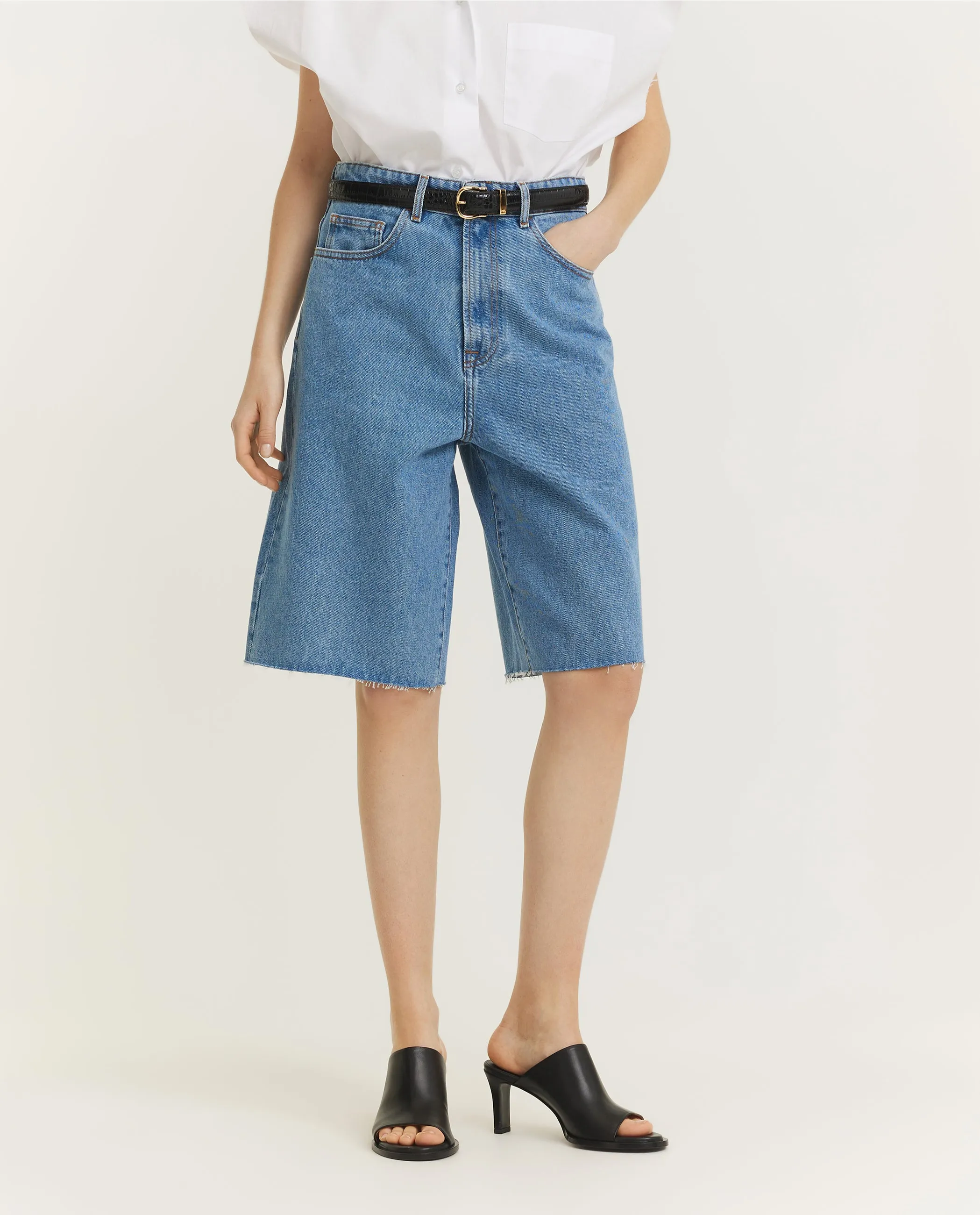 Baggy Fit Denim Shorts sold by Pauw Amsterdam product image thumbnail 2