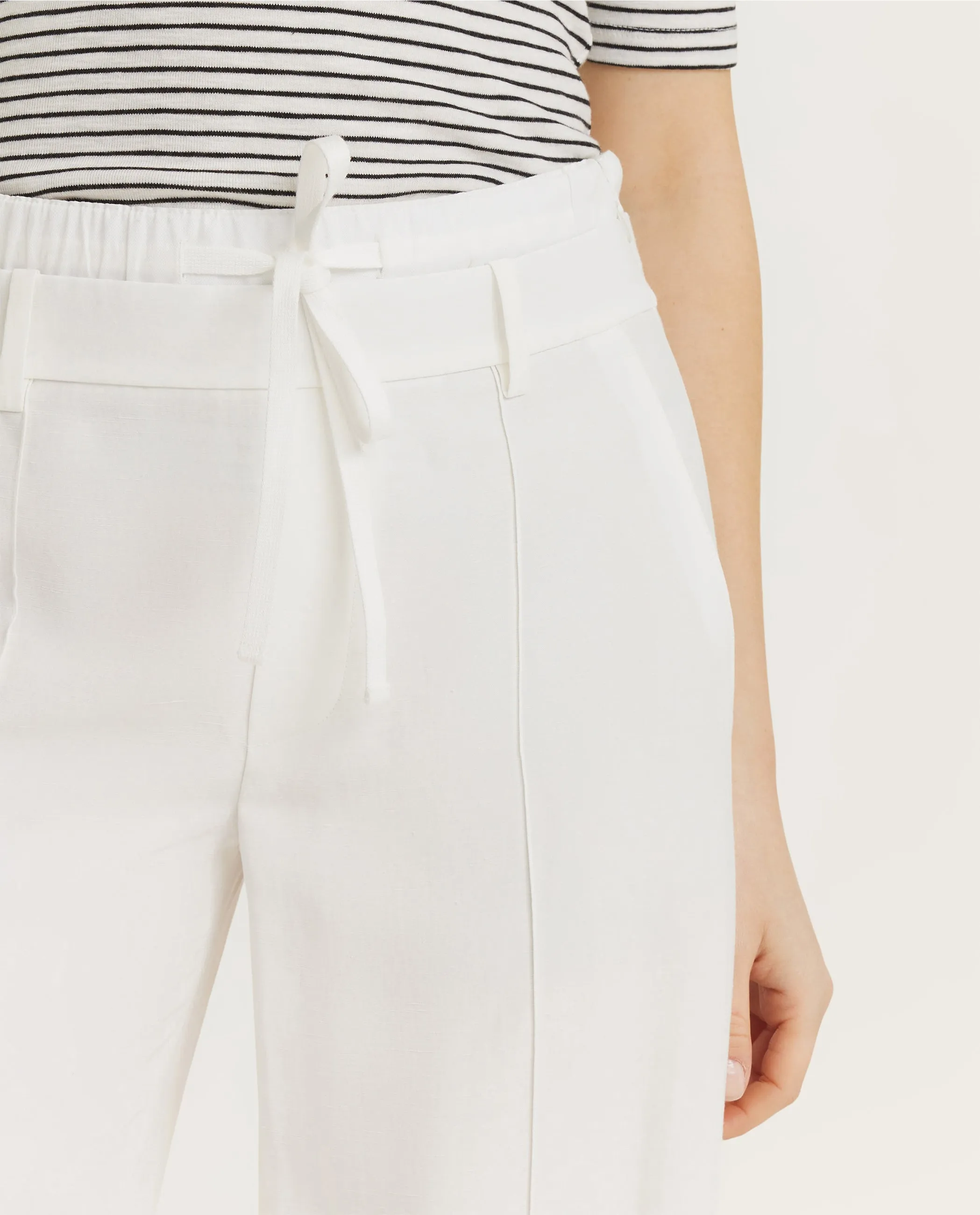 Double Waistband Drawstring Broek - Ecru sold by Pauw Amsterdam product image thumbnail 5