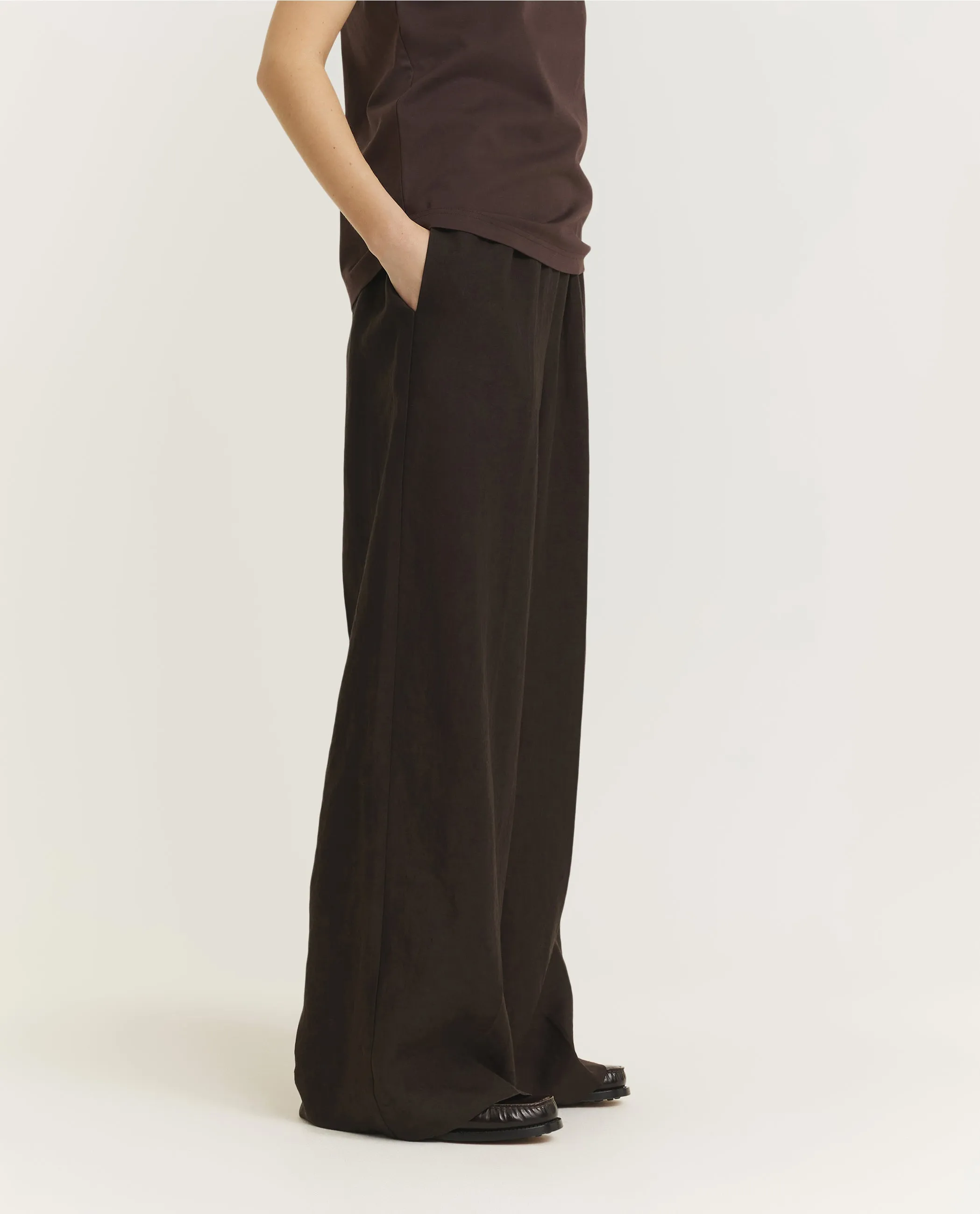 Linnen Broek - Bruin sold by Pauw Amsterdam product image thumbnail 3