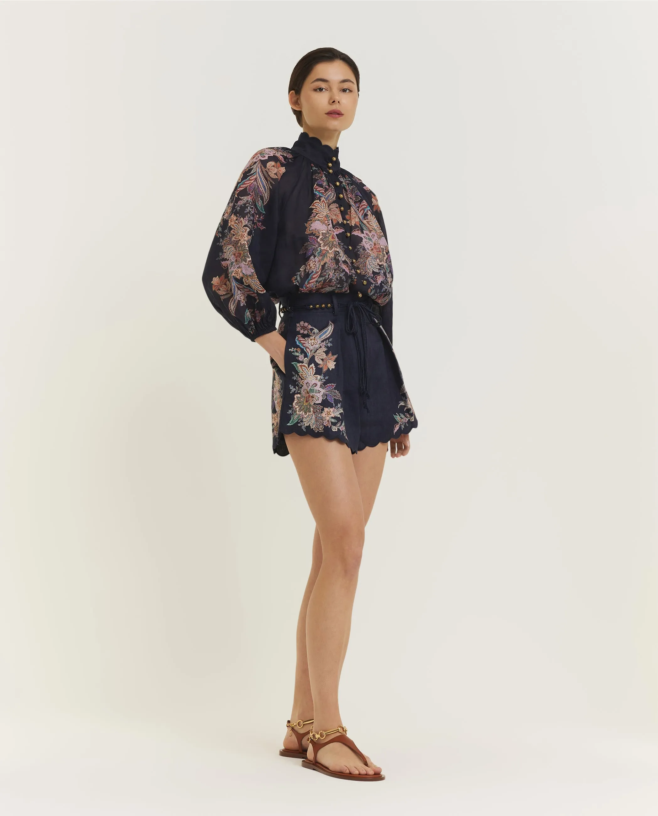 Rhiannon Billow Blouse - Donkerblauw sold by Pauw Amsterdam product image thumbnail 4