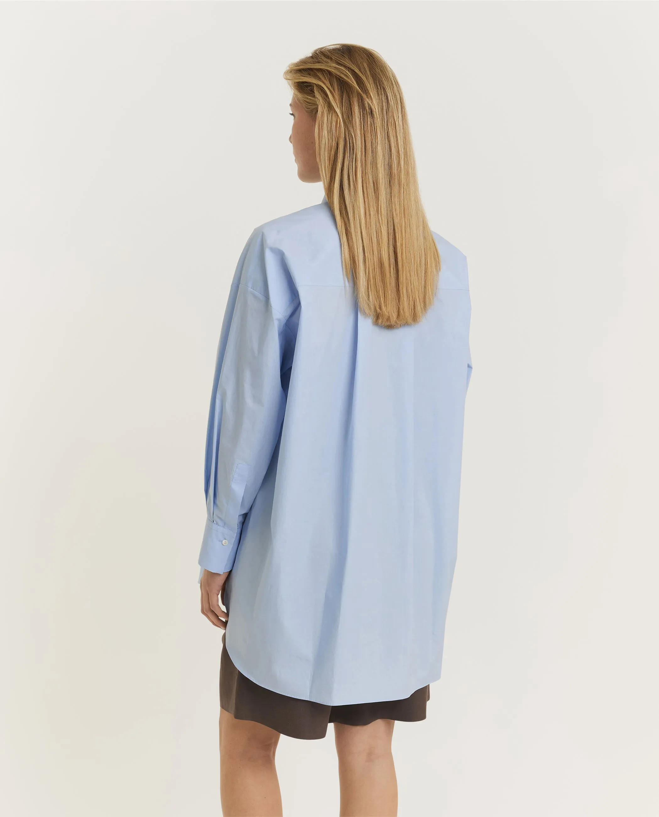 Wijde Katoenen Blouse - Lichtblauw sold by Pauw Amsterdam product image thumbnail 5