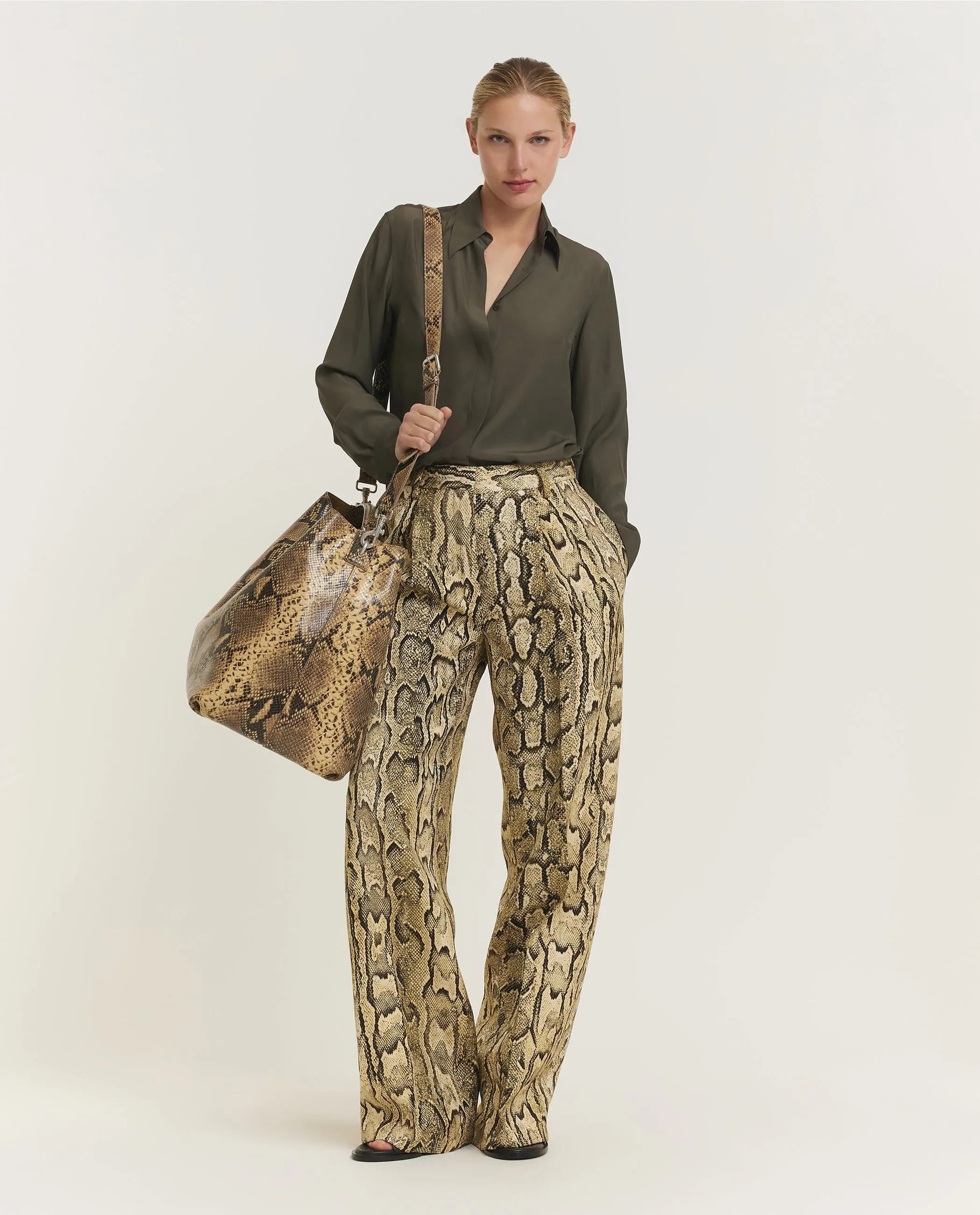 Zijden Mix Blouse - Groen sold by Pauw Amsterdam product image thumbnail 4