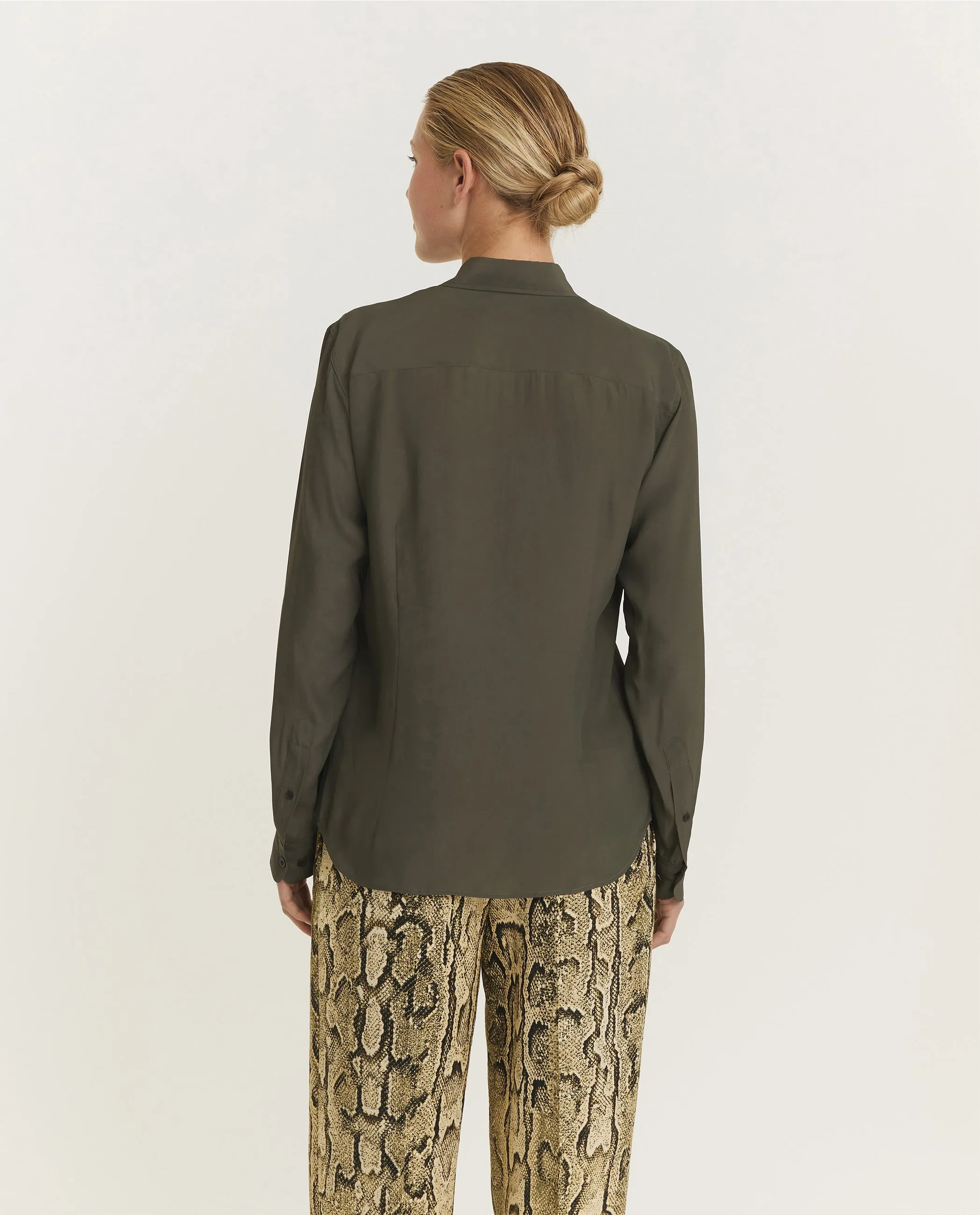 Zijden Mix Blouse - Groen sold by Pauw Amsterdam product image thumbnail 3