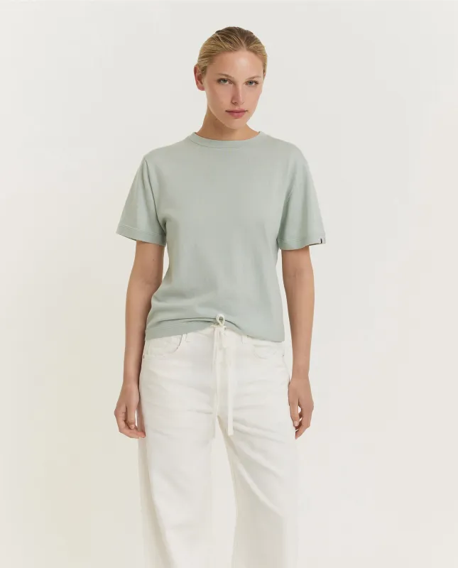 Cashmere Mix T-Shirt - Lichtblauw sold by Pauw Amsterdam