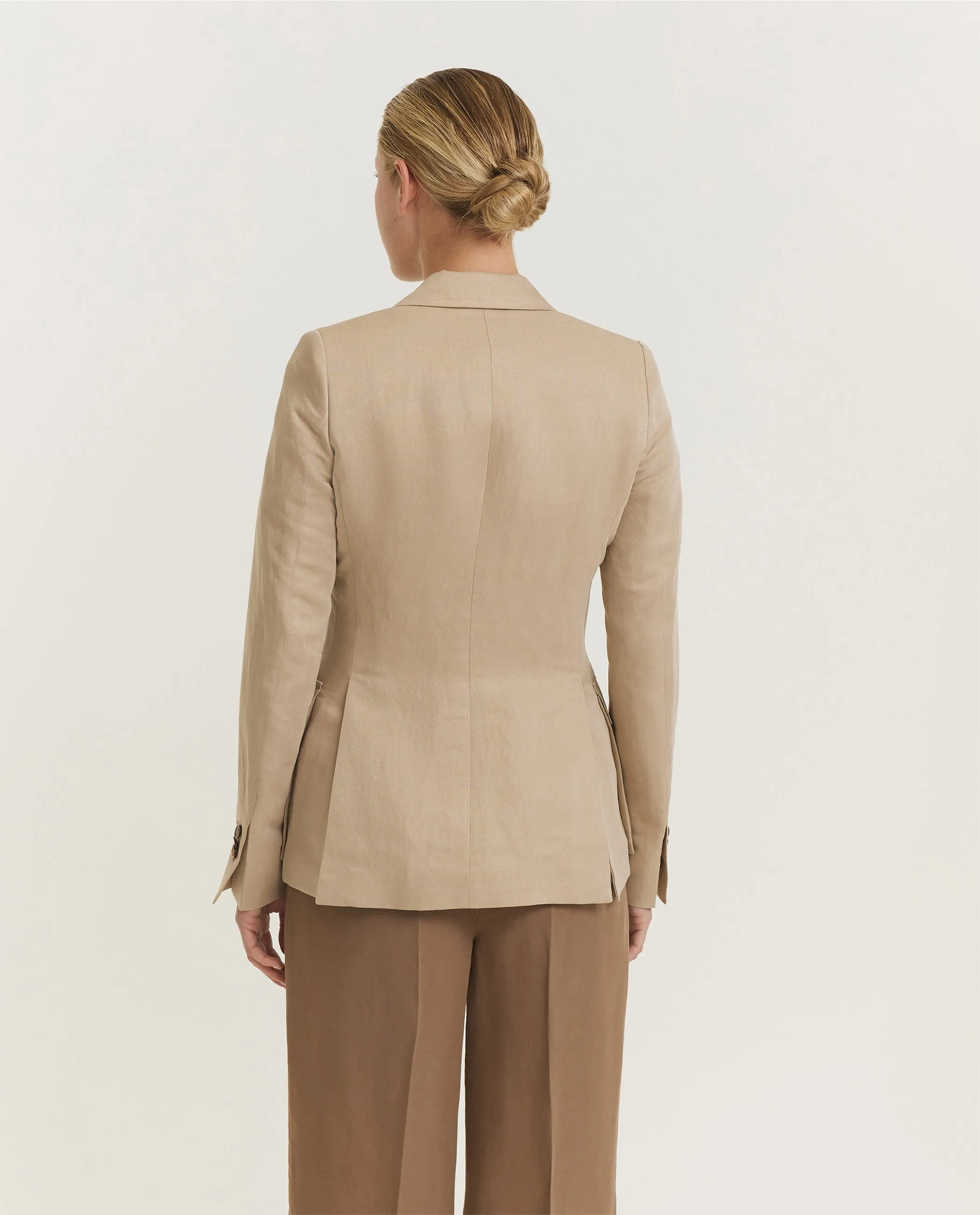 Ramie Mix Jasje - Lichtbruin sold by Pauw Amsterdam product image thumbnail 5