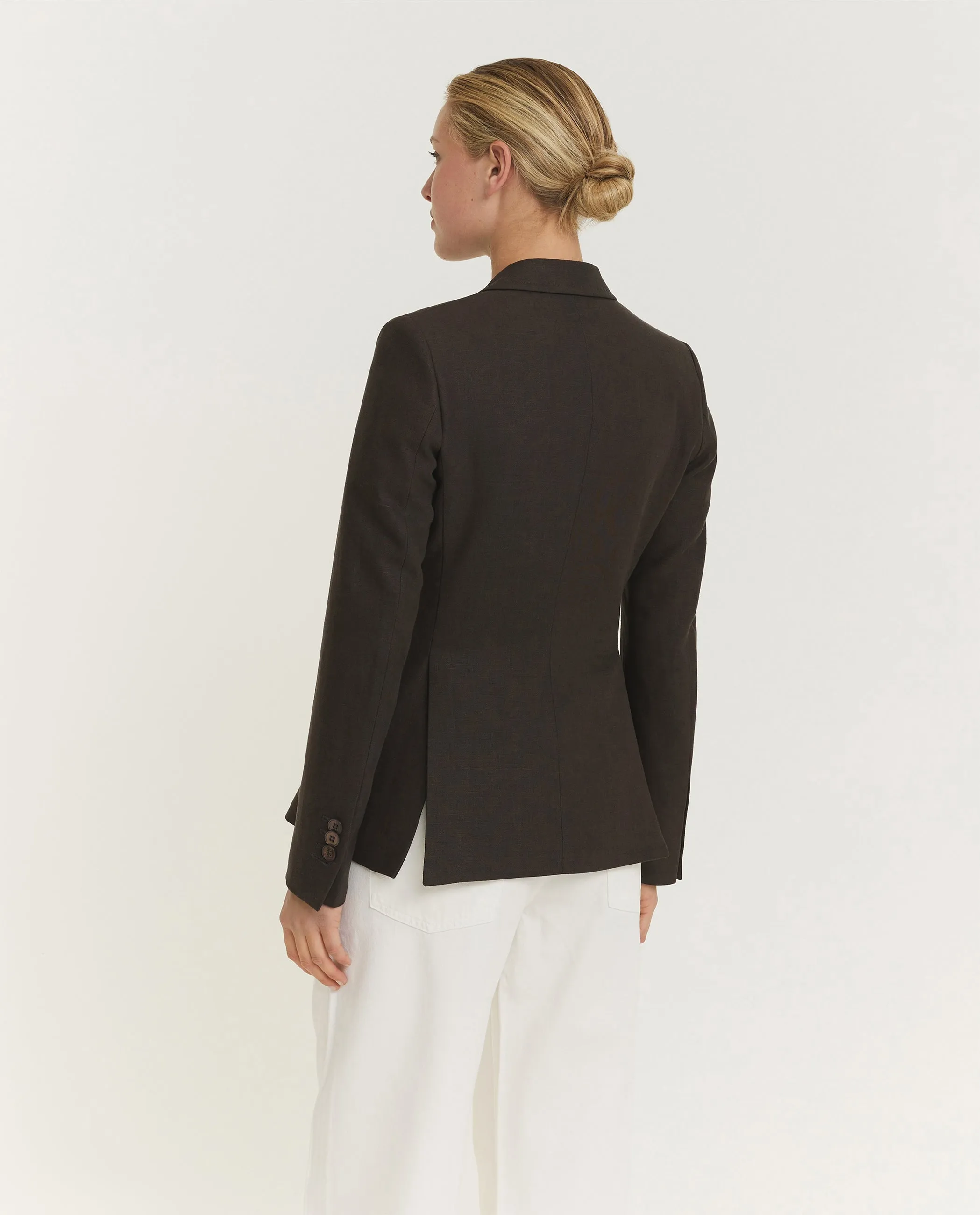 Linnen Blazer - Bruin sold by Pauw Amsterdam product image thumbnail 3