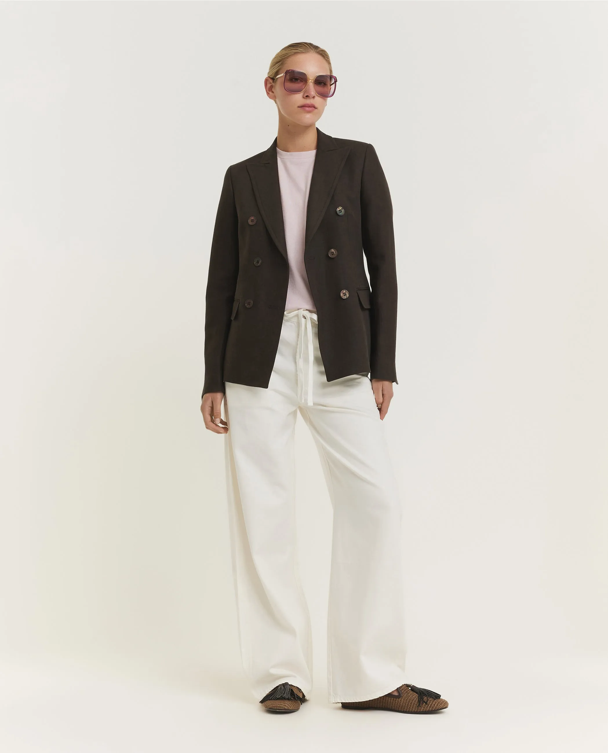 Linnen Blazer - Bruin sold by Pauw Amsterdam product image thumbnail 4