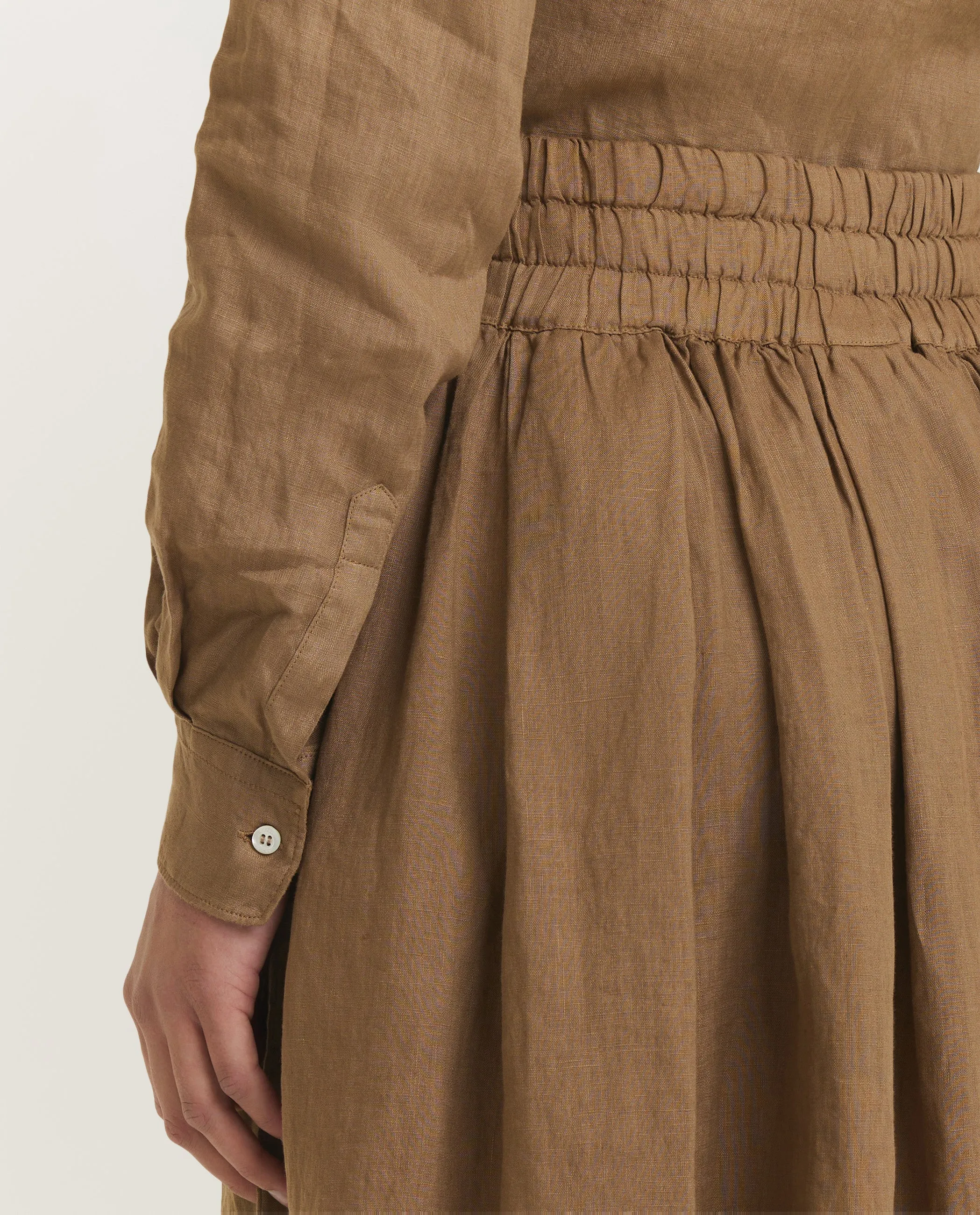 Linnen Rok - Bruin sold by Pauw Amsterdam product image thumbnail 5