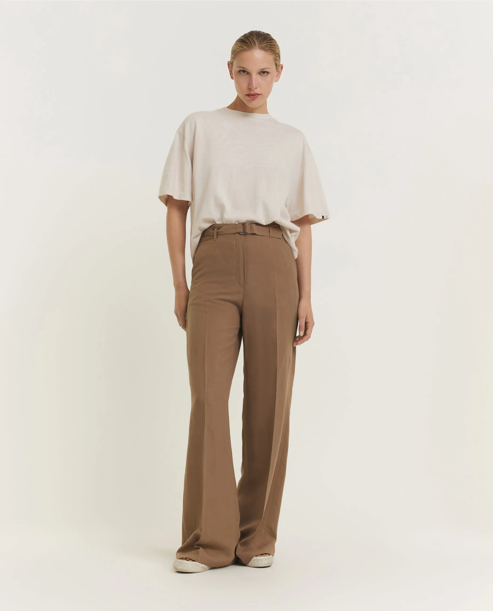 Linen Mix Broek - Bruin sold by Pauw Amsterdam