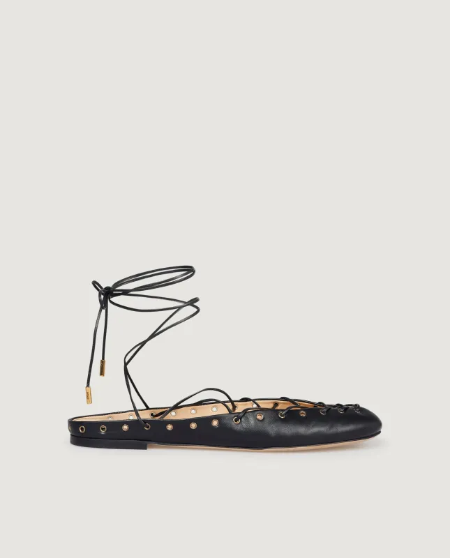 Ghillies Ballerinas - Zwart sold by Pauw Amsterdam