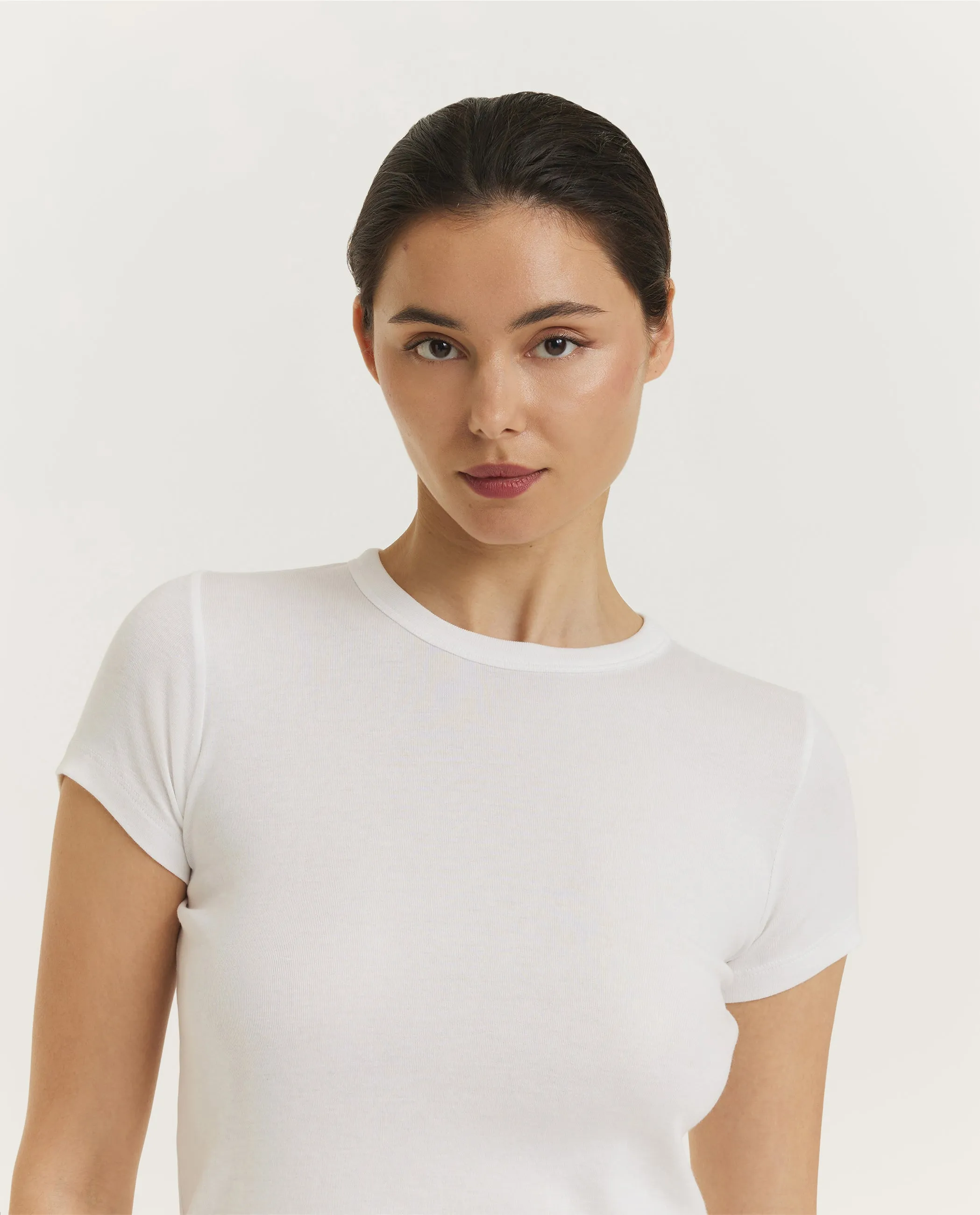 90s Shrunken T-shirt - Wit sold by Pauw Amsterdam product image thumbnail 2