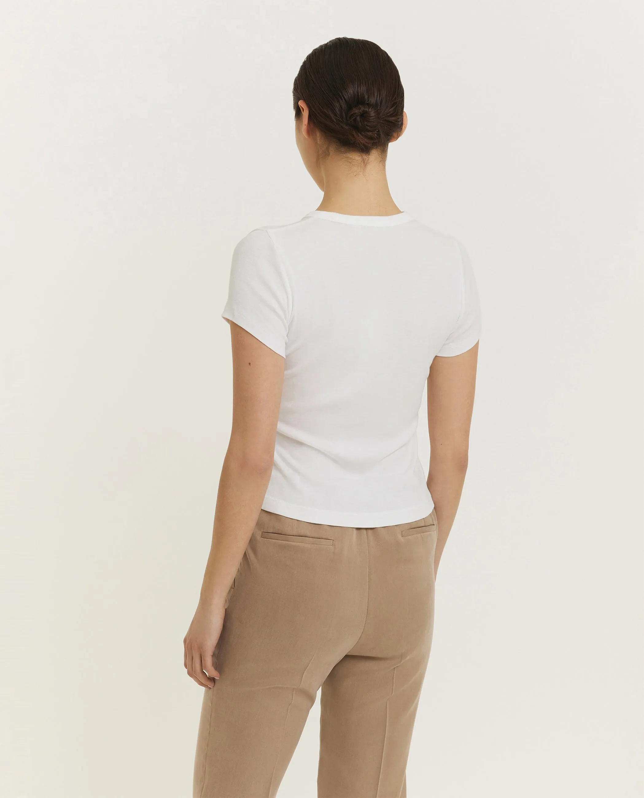 90s Shrunken T-shirt - Wit sold by Pauw Amsterdam product image thumbnail 5