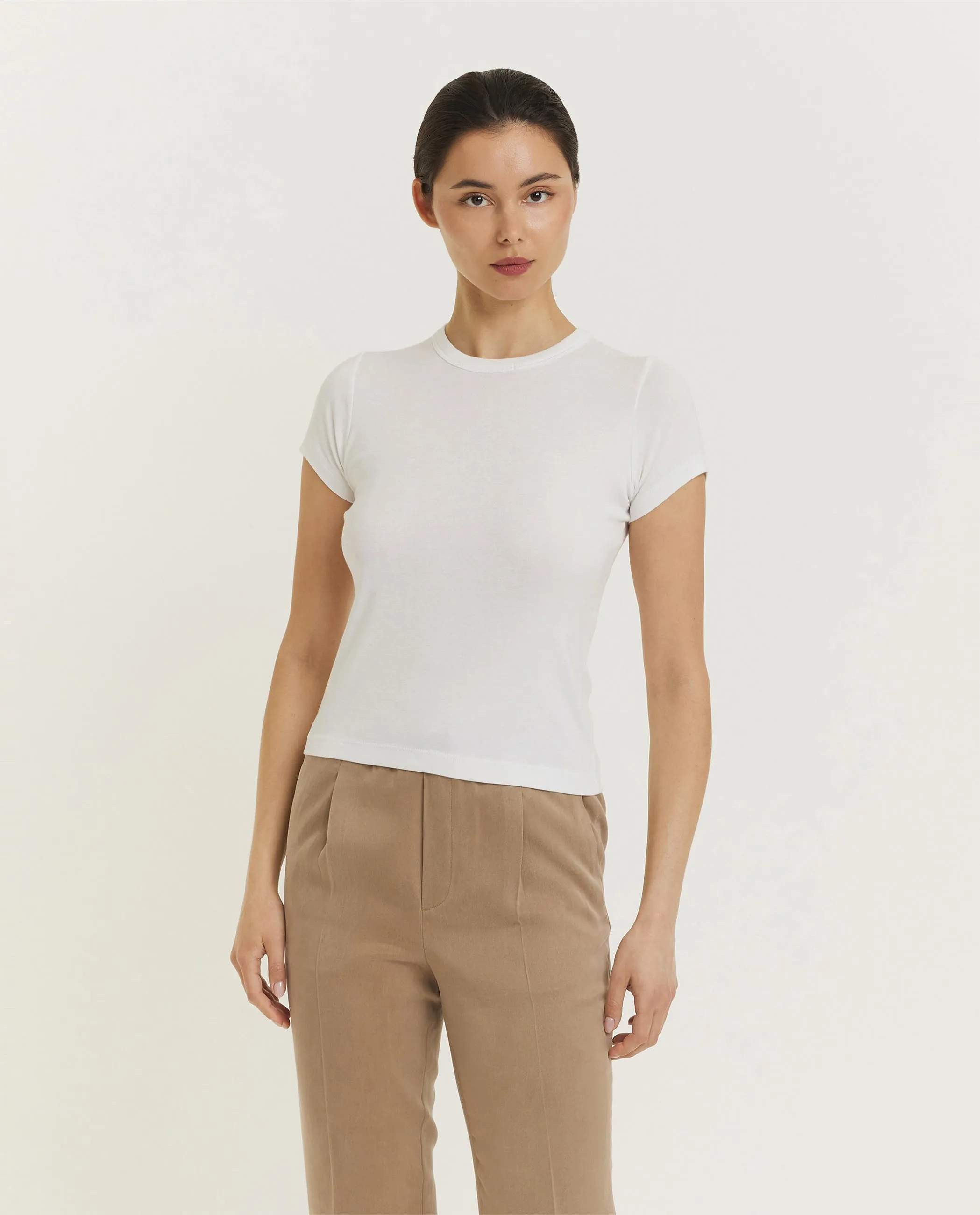 90s Shrunken T-shirt - Wit sold by Pauw Amsterdam