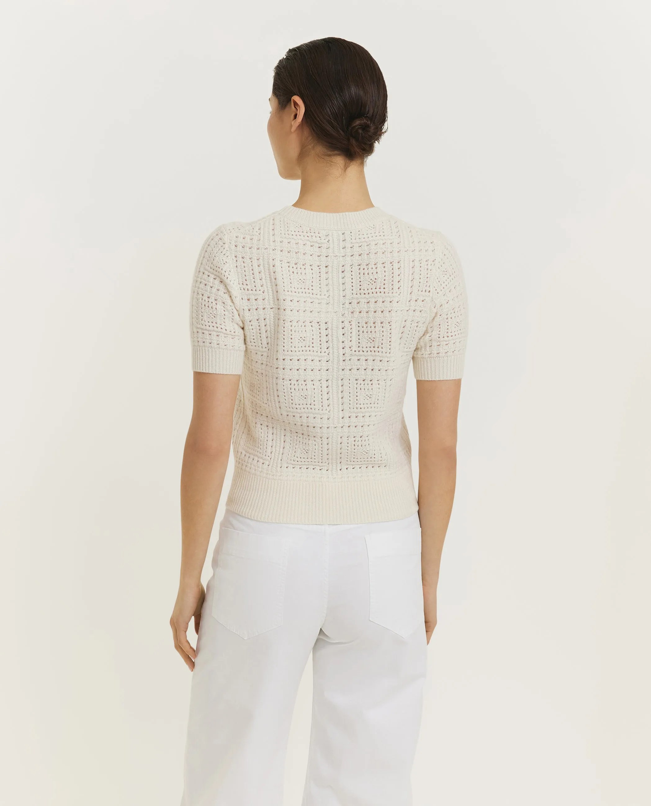 Cashmere Elysia Sweater - Ecru sold by Pauw Amsterdam product image thumbnail 5